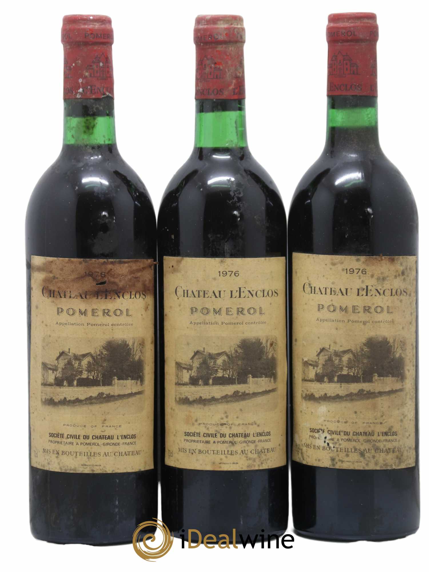 Château l' Enclos 1976 - Lot de 3 bouteilles - 0