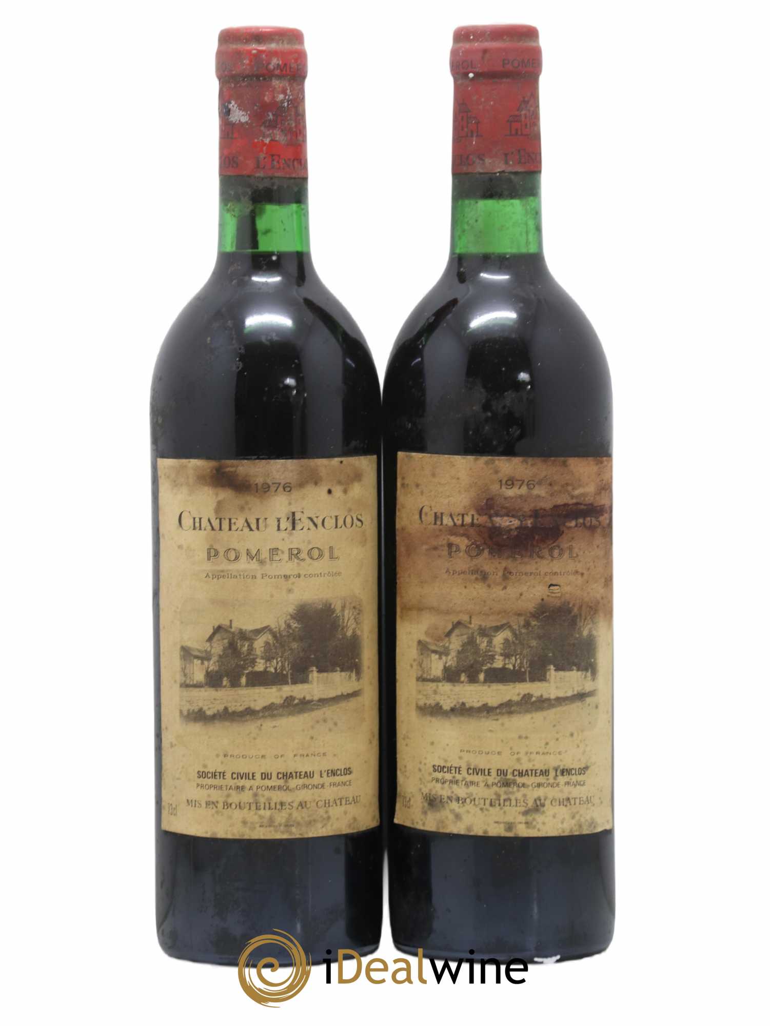 Château l' Enclos 1976 - Lot de 2 bouteilles - 0