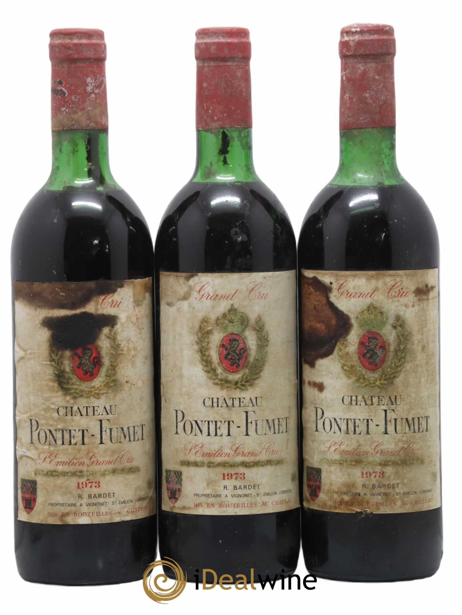 Pontet-Fumet 1973 - Lot de 3 bouteilles - 0