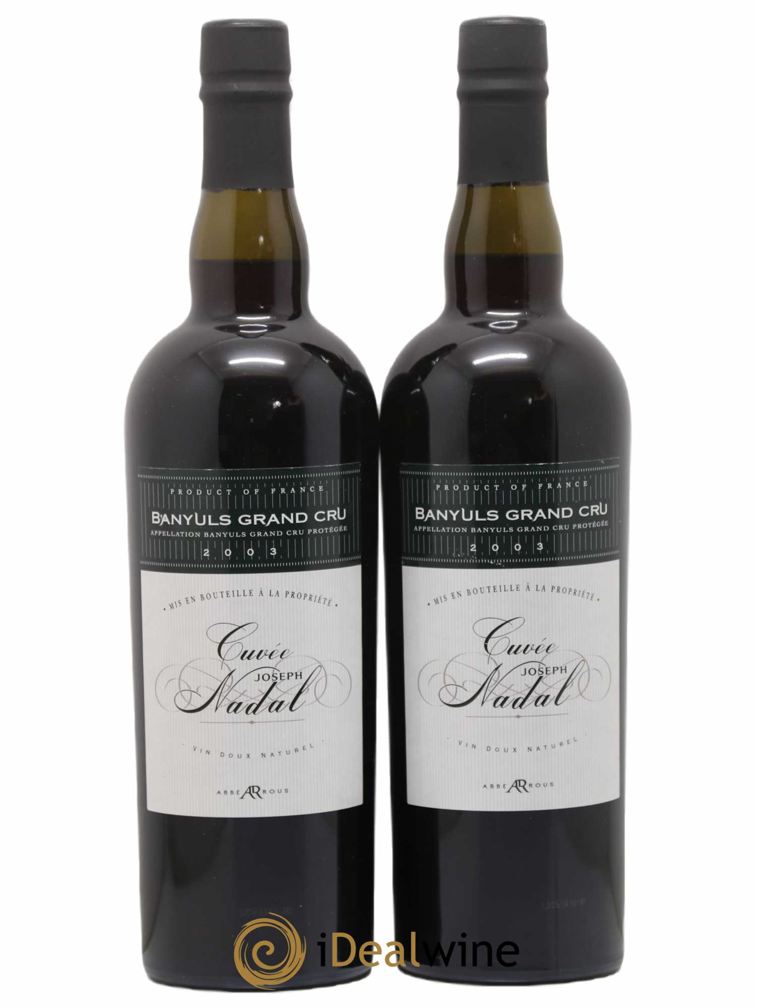 Banyuls Joseph Nadal Cave de l'Abbè Rous 2003 - Posten von 2 Flaschen - 0