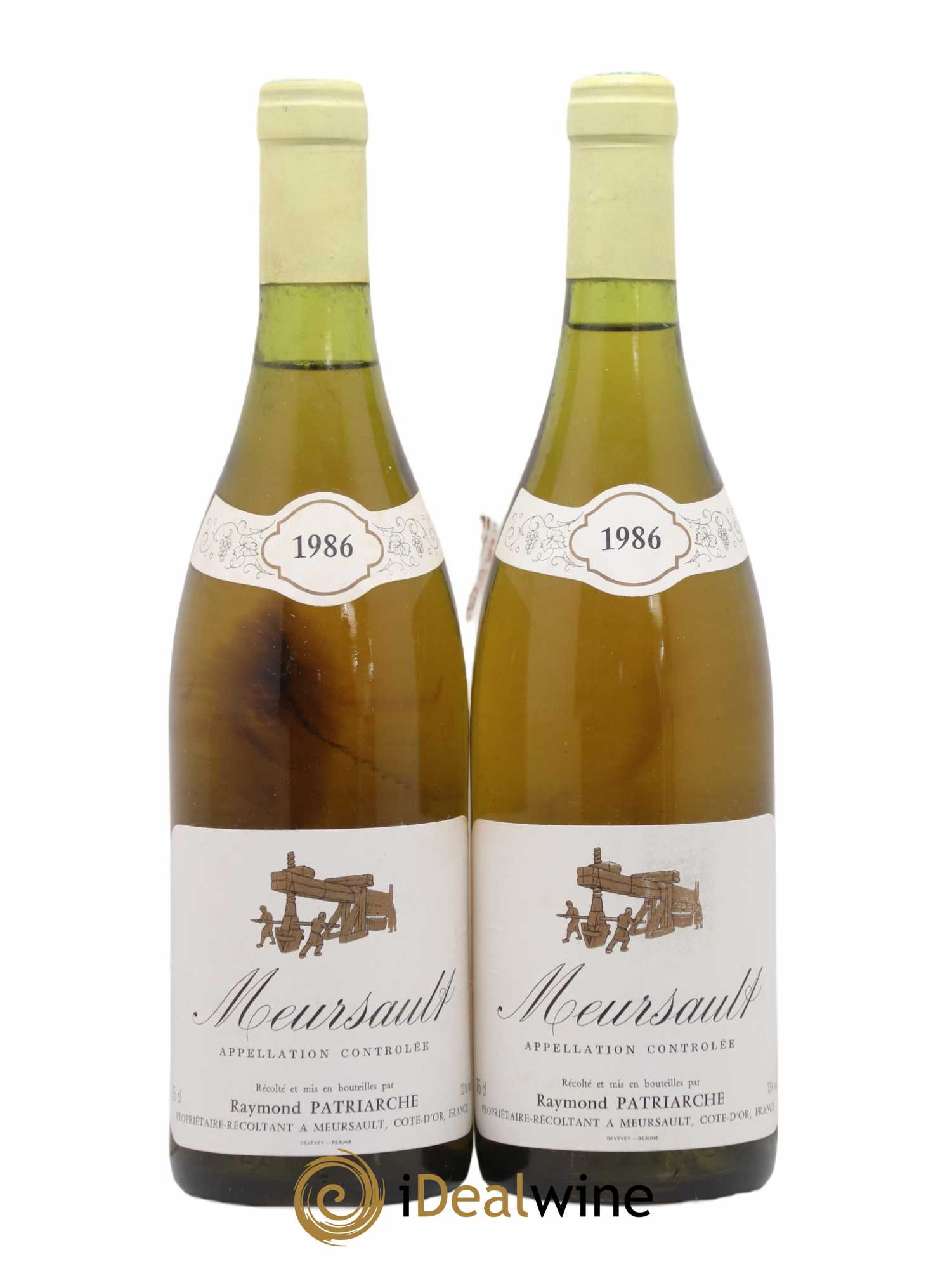 Meursault Raymond Patriarche (sans prix de réserve) 1986 - Posten von 2 Flaschen - 0