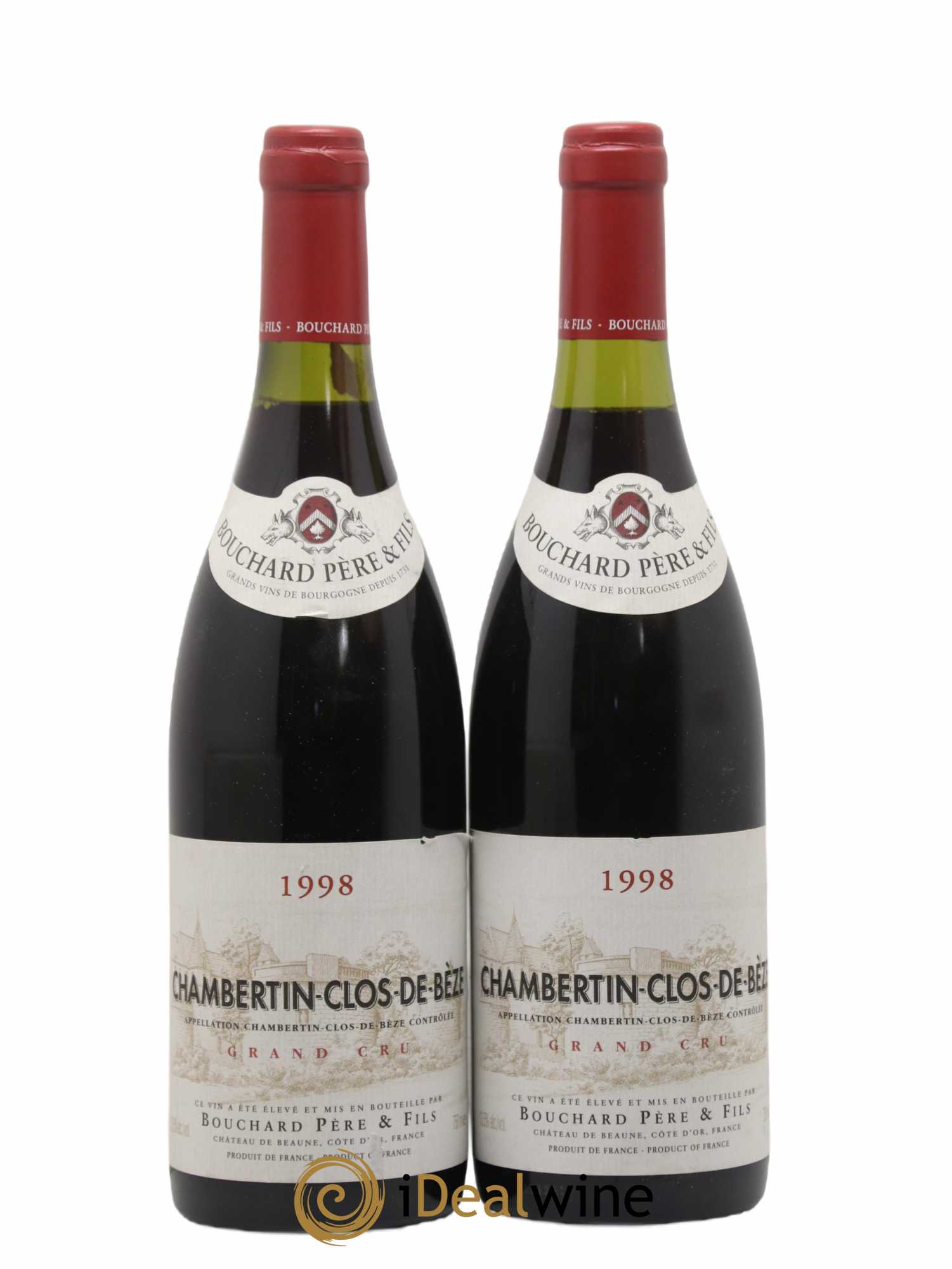Chambertin Clos de Bèze Grand Cru Bouchard Père & Fils 1998 - Lot de 2 bouteilles - 0