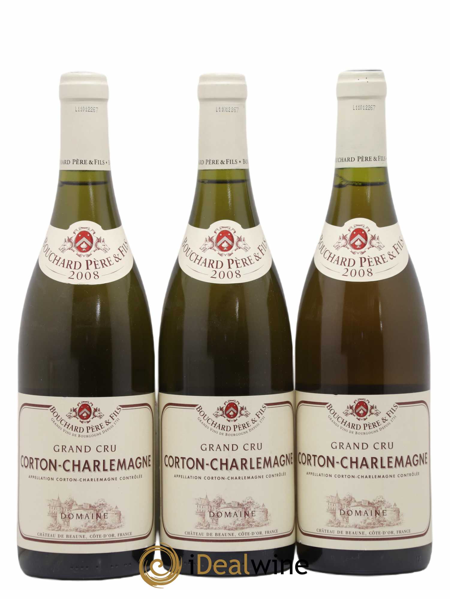 Corton-Charlemagne Grand Cru Bouchard Père & Fils 2008 - Lot de 3 bouteilles - 0
