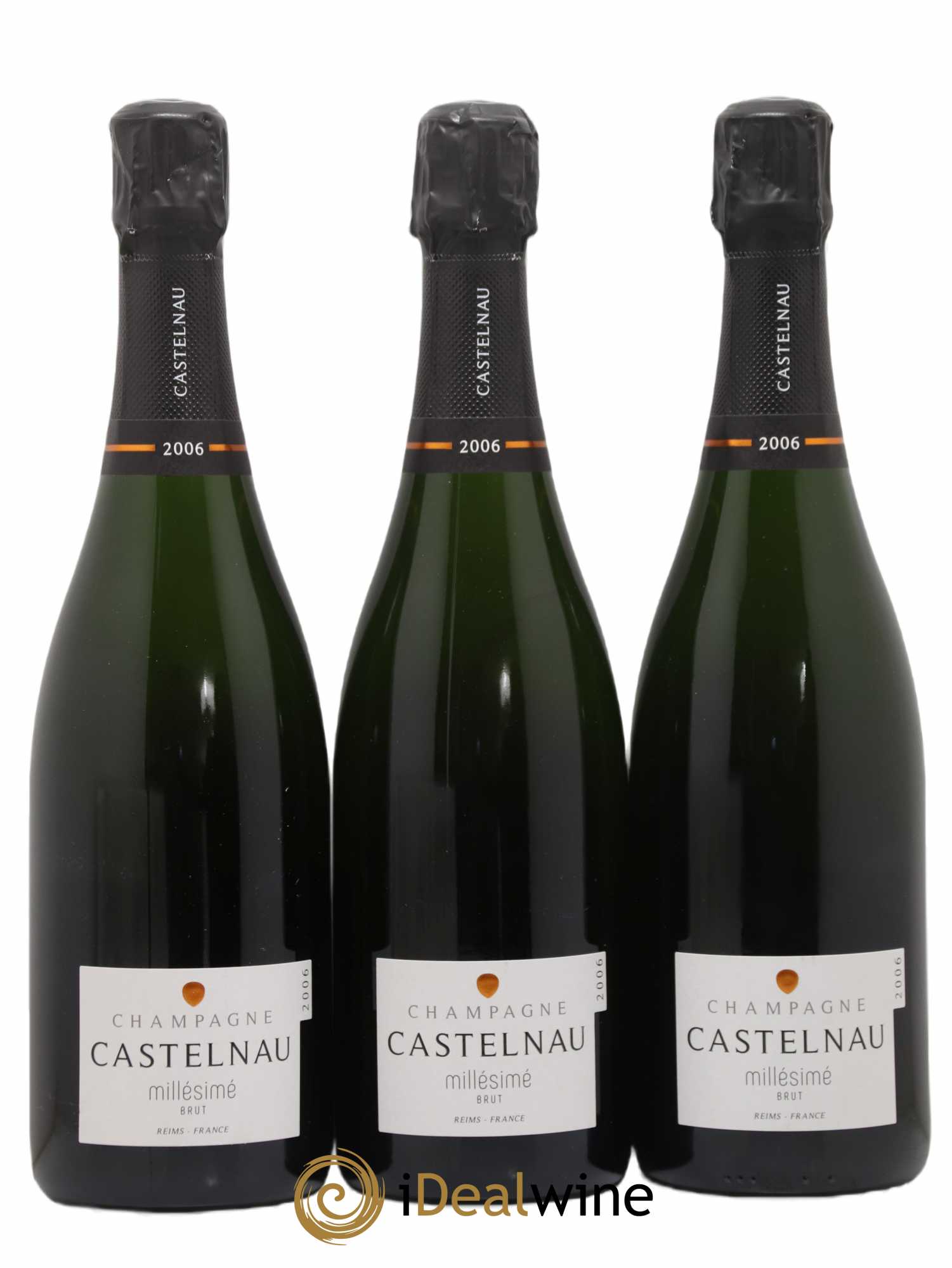 Champagne Brut Millésimé Castelnau 2006 - Posten von 3 Flaschen - 0
