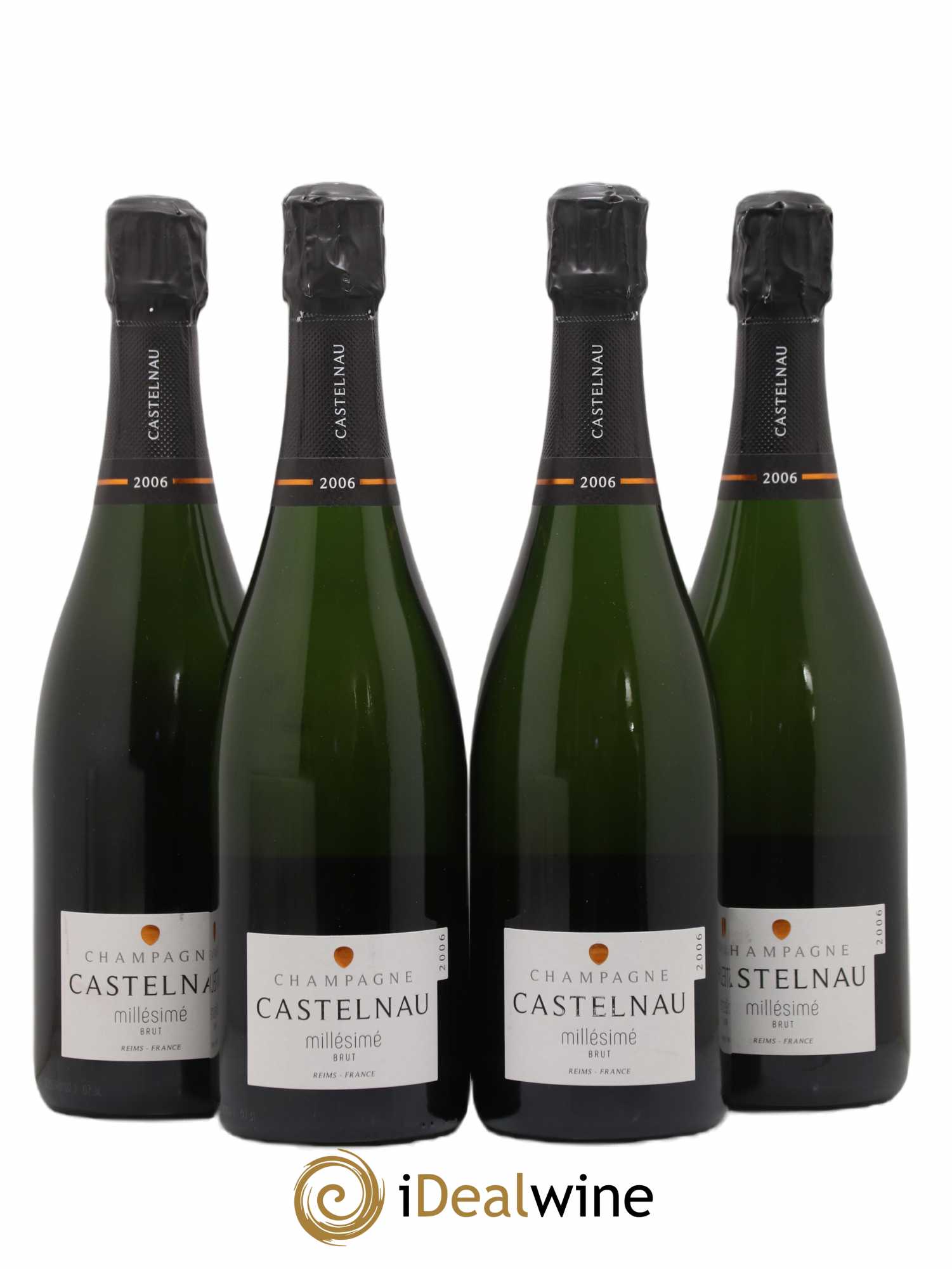 Champagne Brut Millésimé Castelnau 2006 - Posten von 4 Flaschen - 0