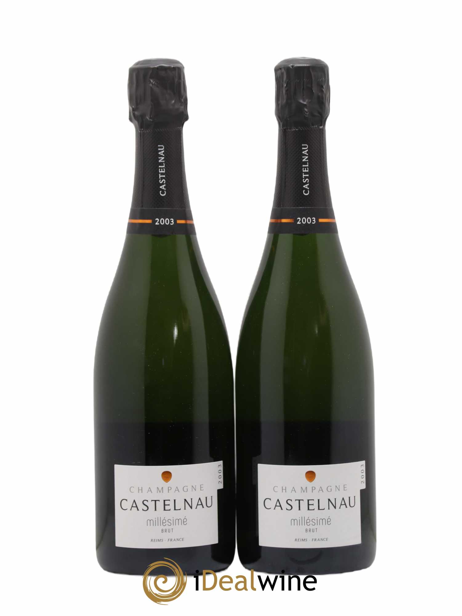 Champagne Brut Millésimé Castelnau 2003 - Posten von 2 Flaschen - 0