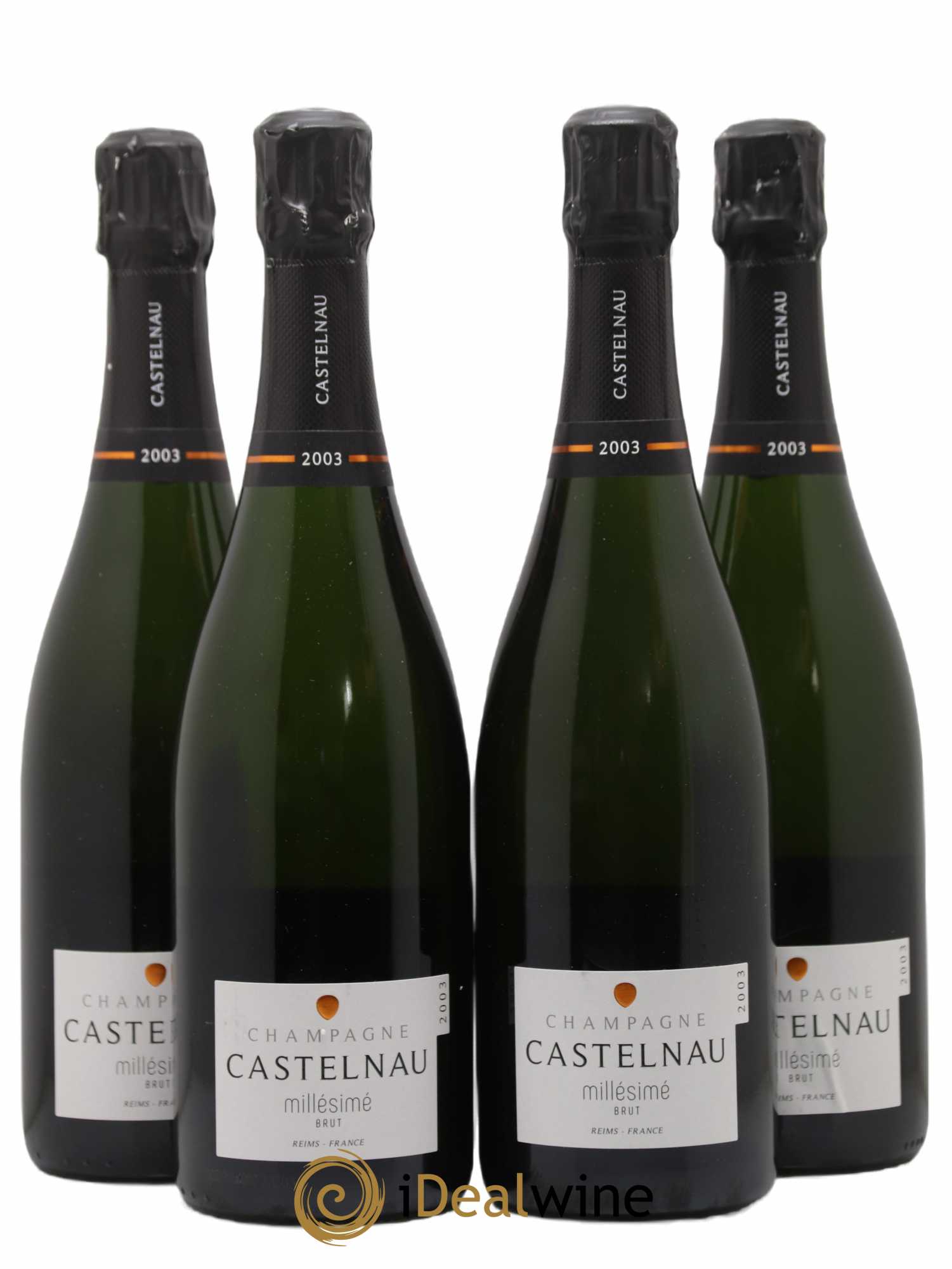 Champagne Brut Millésimé Castelnau 2003 - Posten von 4 Flaschen - 0