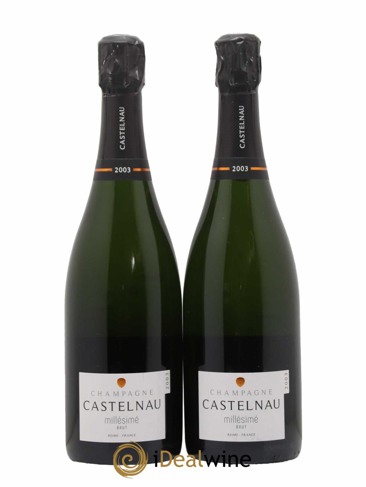 Champagne Brut Millésimé Castelnau (sans prix de réserve) 2003 - Posten von 2 Flaschen - 0