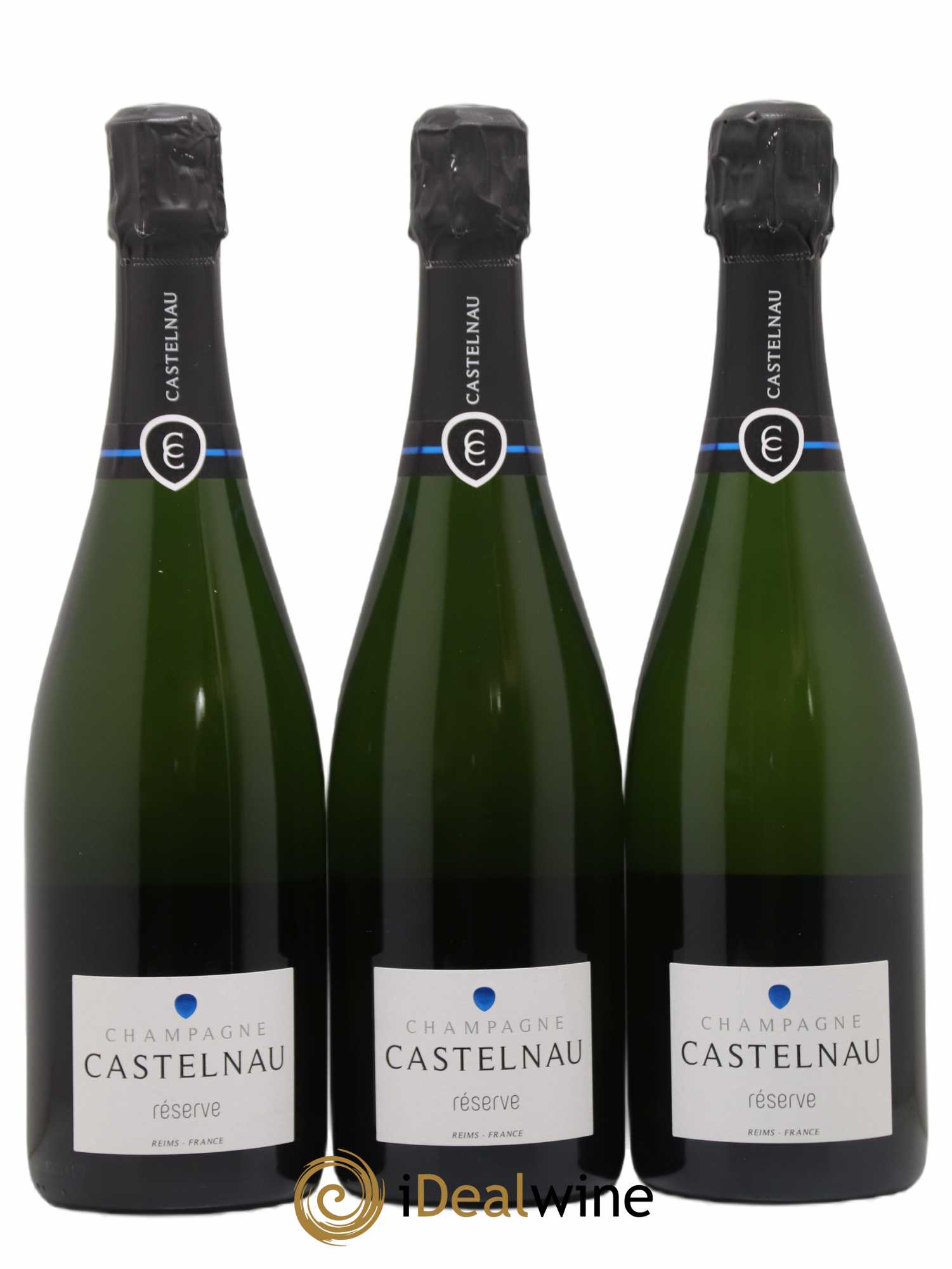 Champagne Brut Reserve Castelnau - Lot de 3 bouteilles - 0