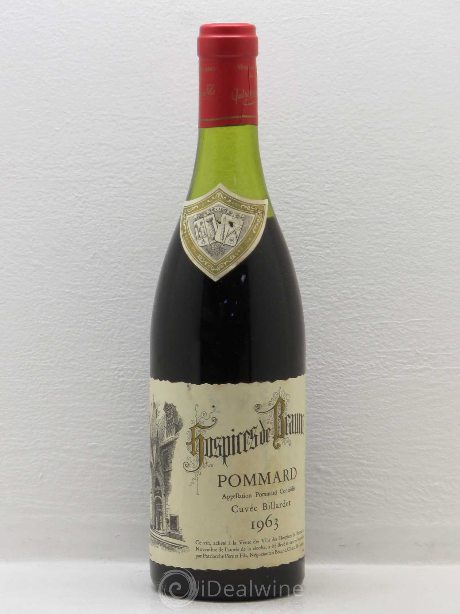 Pommard Hospices de Beaune Cuvée Billardet 1963 - Lot de 1 bouteille - 0