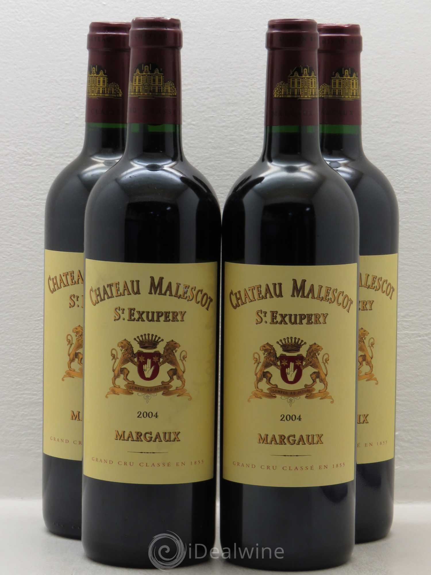 Château Malescot Saint-Exupéry 3ème Grand Cru Classé 2004 - Lot de 4 bouteilles - 0