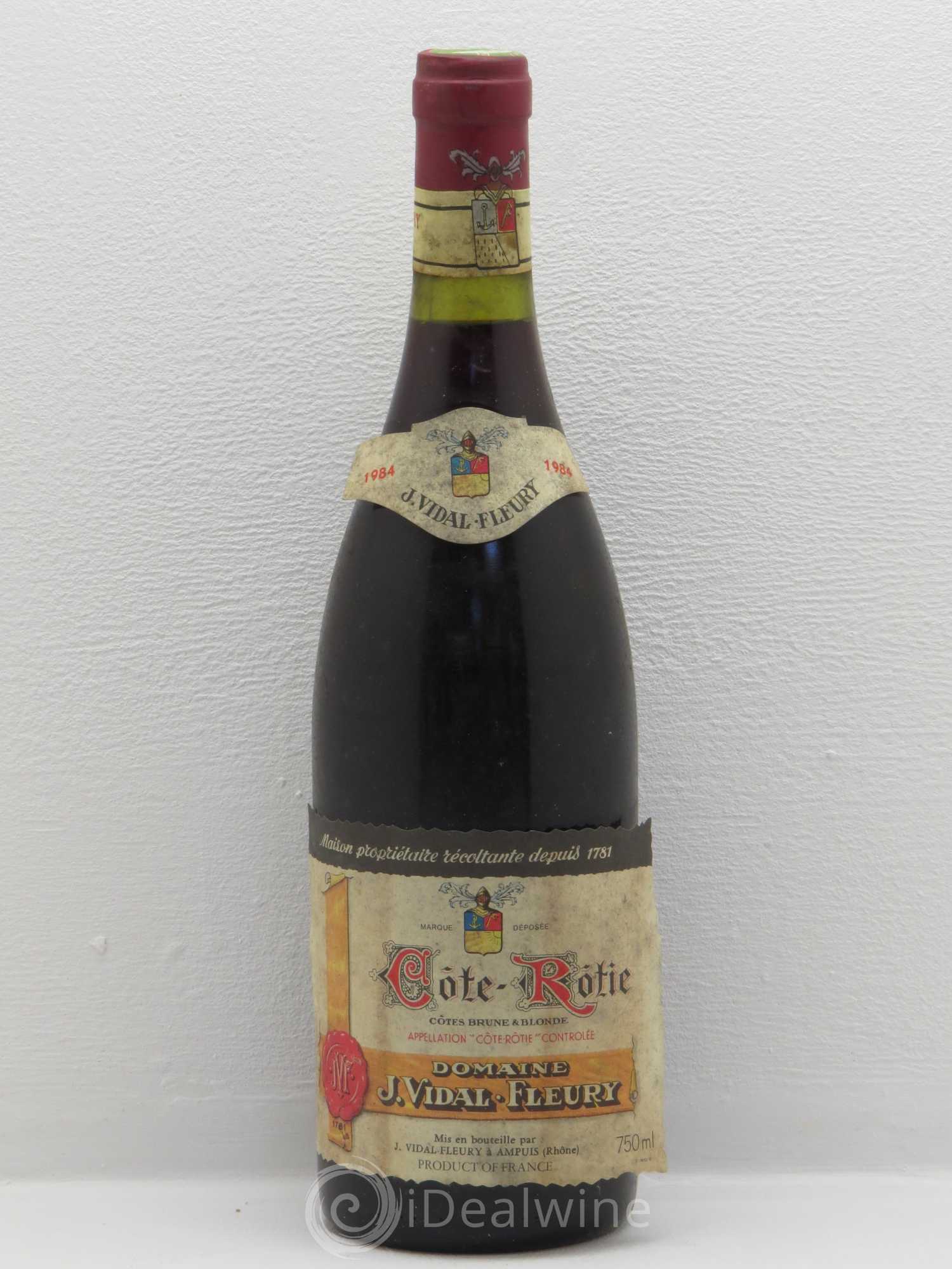 Côte-Rôtie Vidal Fleurie 1984 - Lot de 1 bouteille - 0