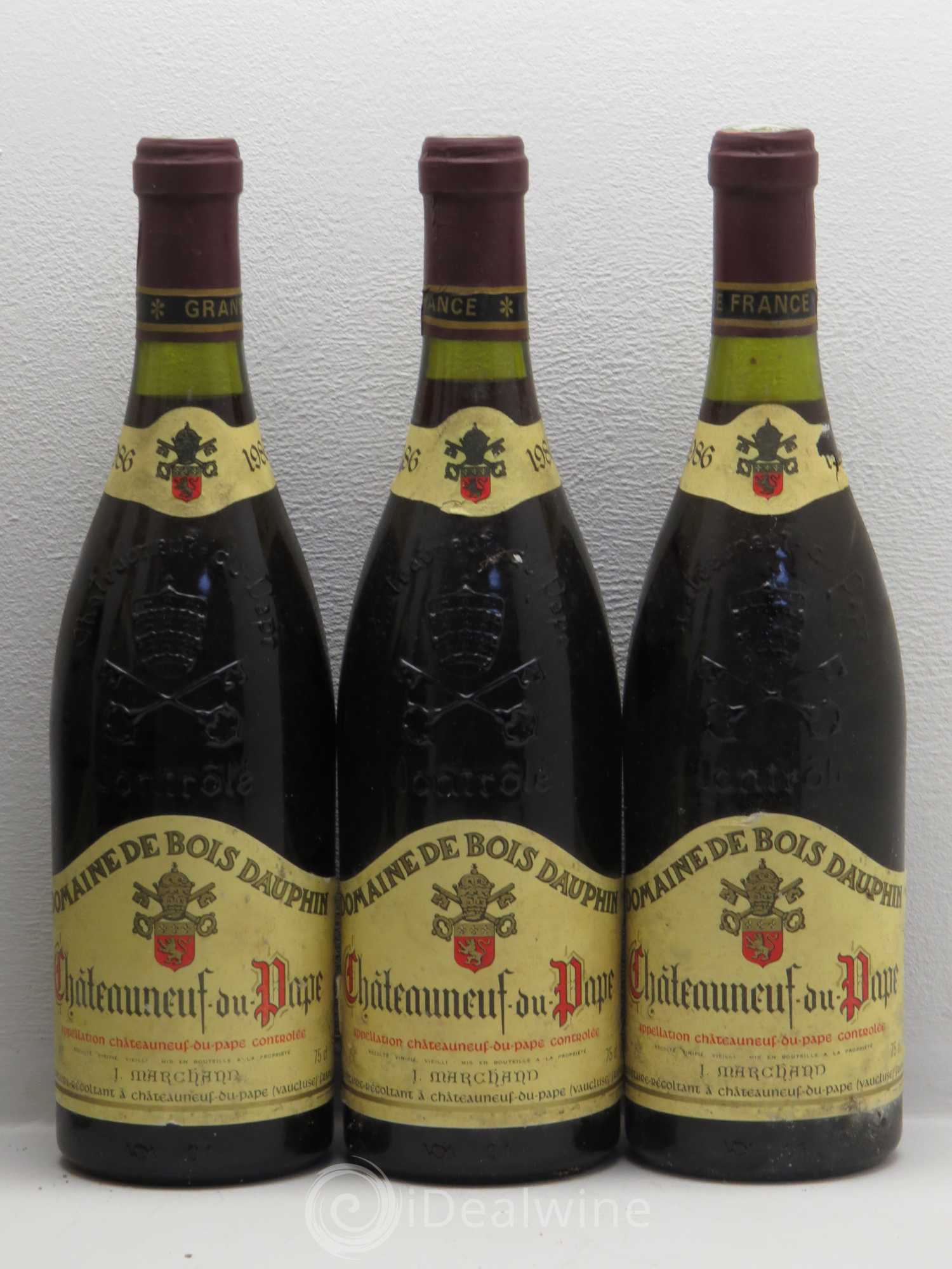 Châteauneuf-du-Pape Domaine Bois Dauphin 1986 - Posten von 6 Flaschen - 1