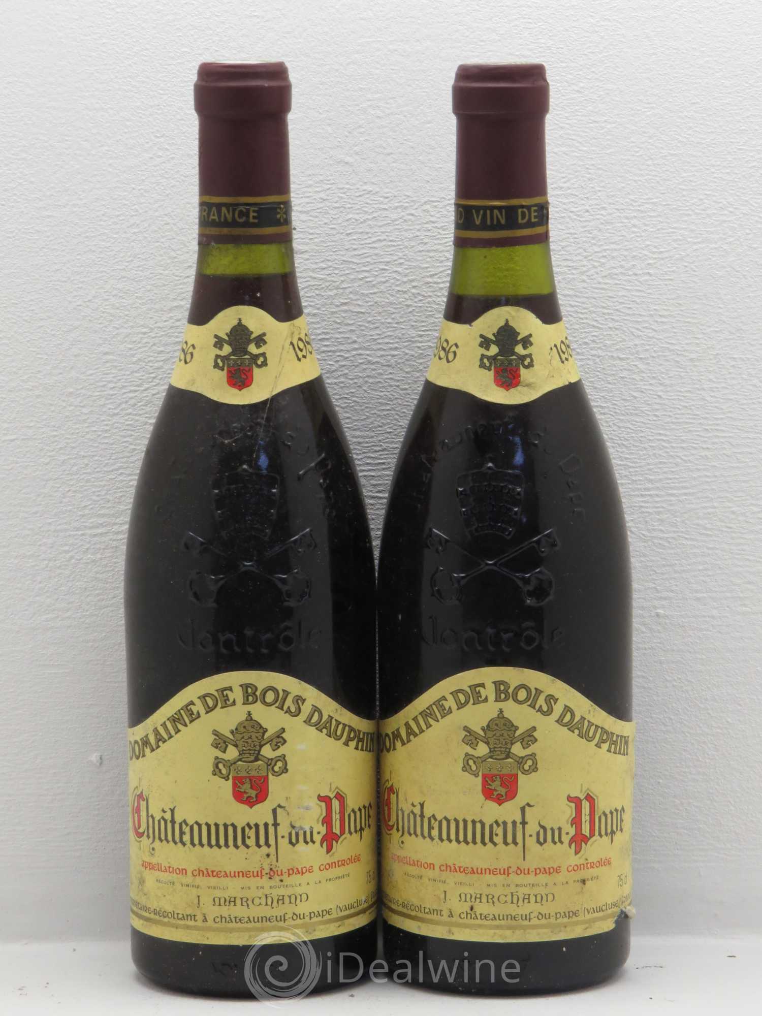 Châteauneuf-du-Pape Domaine Bois Dauphin 1986 - Posten von 2 Flaschen - 0