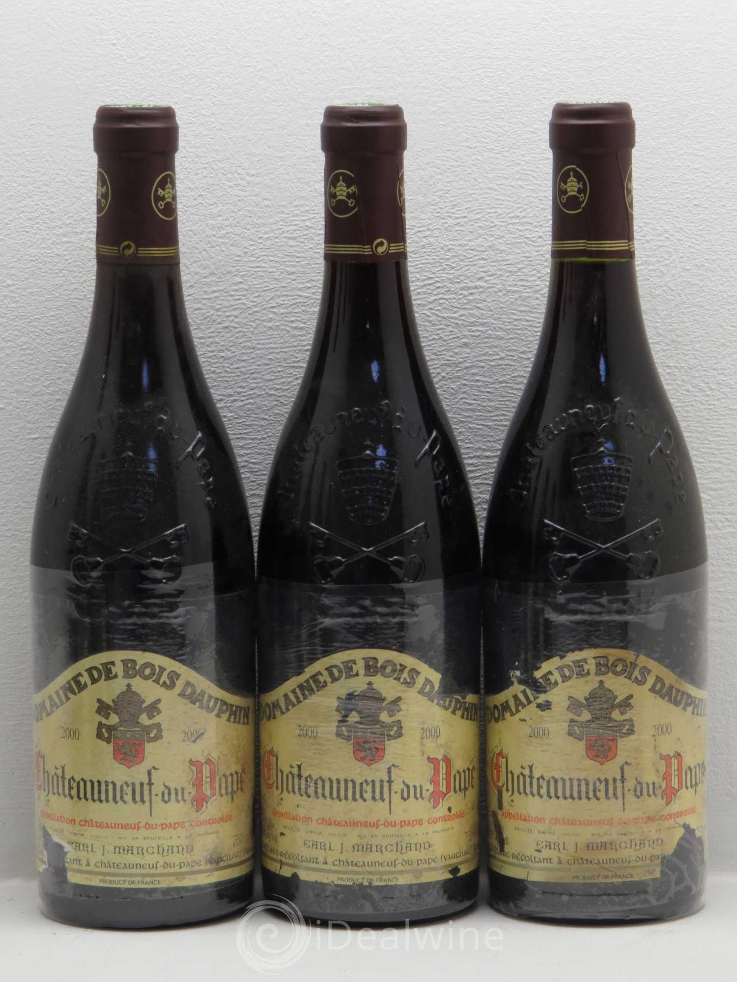 Châteauneuf-du-Pape Domaine Bois Dauphin 2000 - Posten von 6 Flaschen - 1