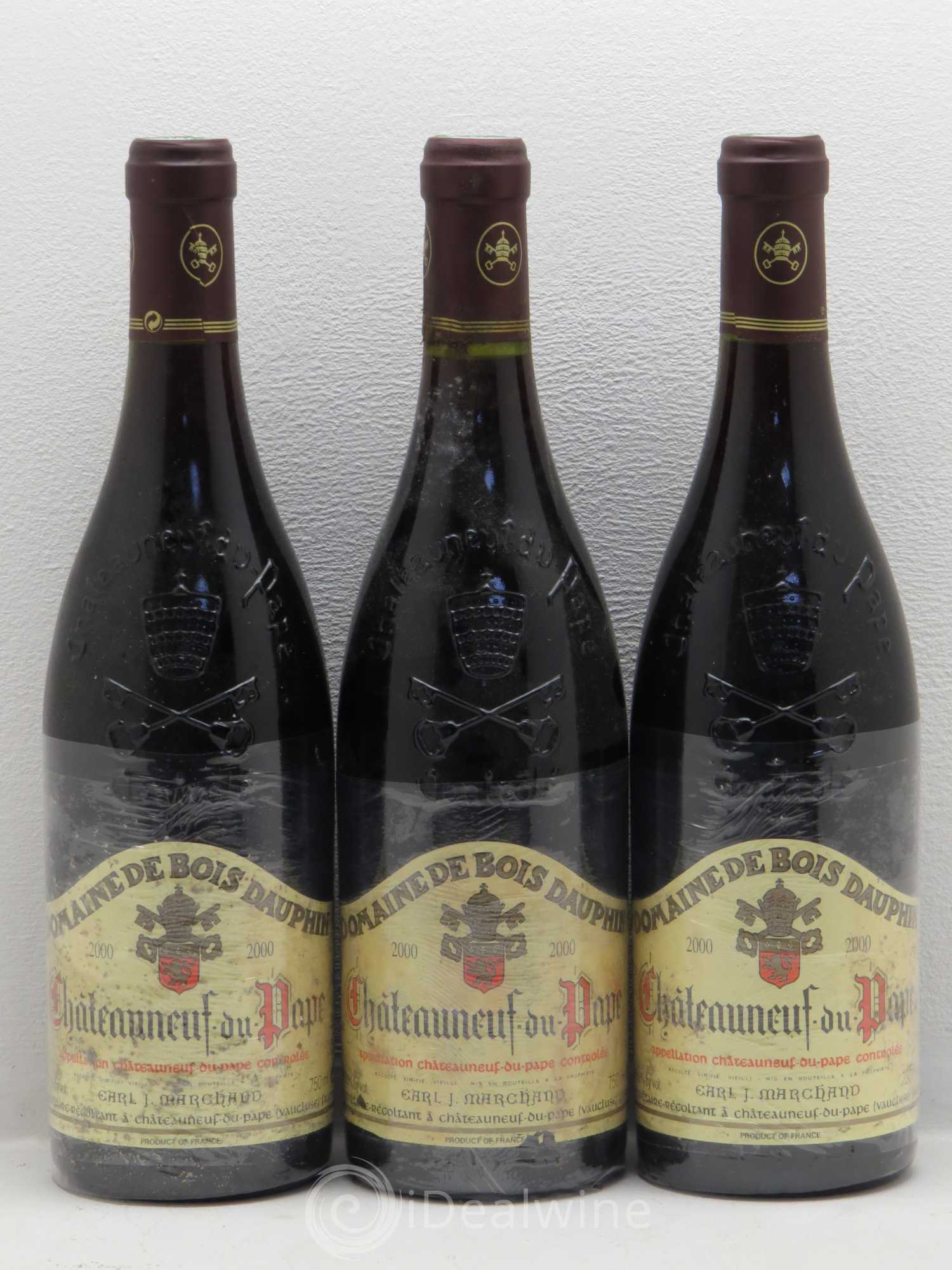 Châteauneuf-du-Pape Domaine Bois Dauphin 2000 - Posten von 6 Flaschen - 2