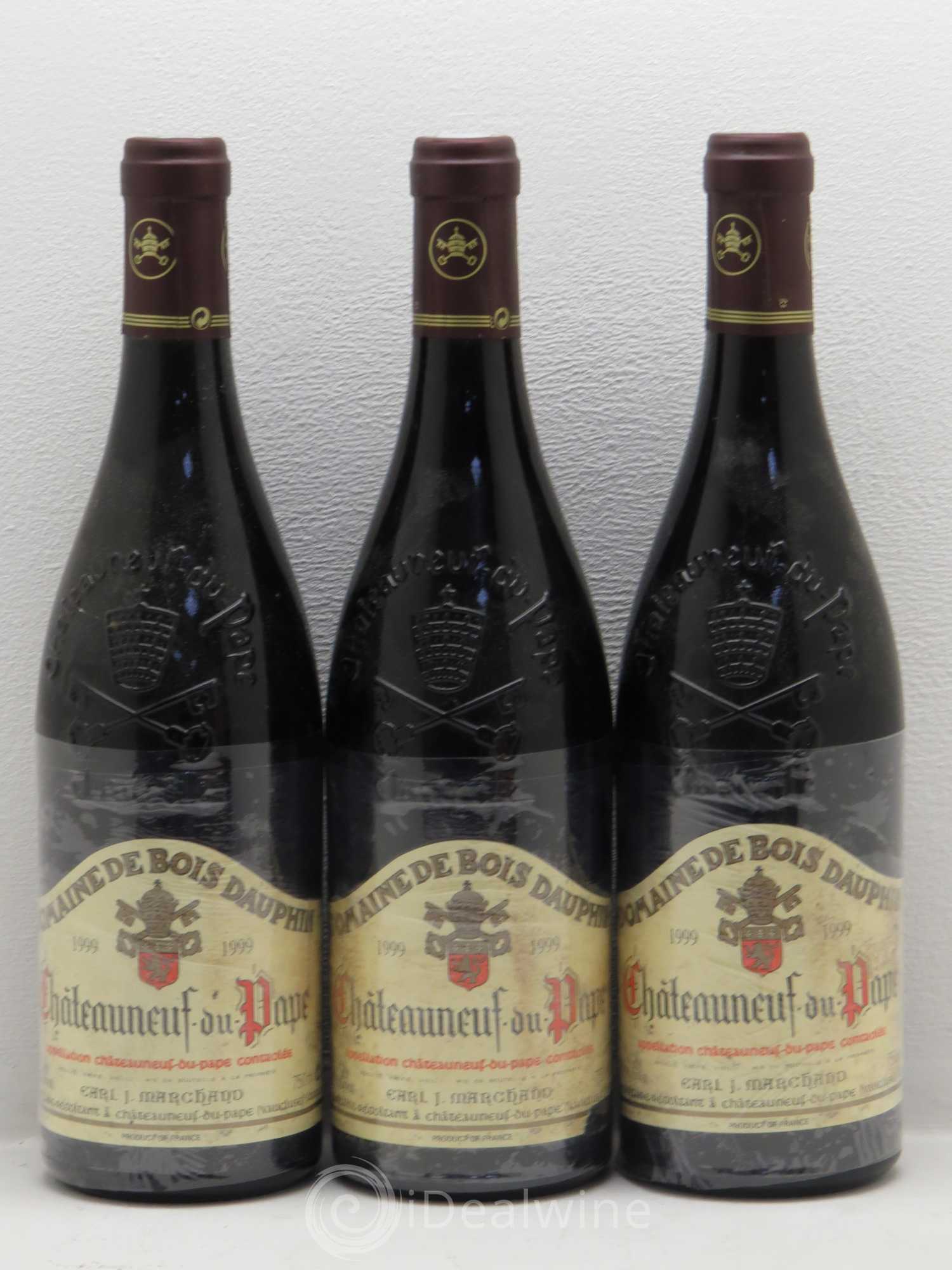 Châteauneuf-du-Pape Domaine Bois Dauphin 1999 - Posten von 3 Flaschen - 0