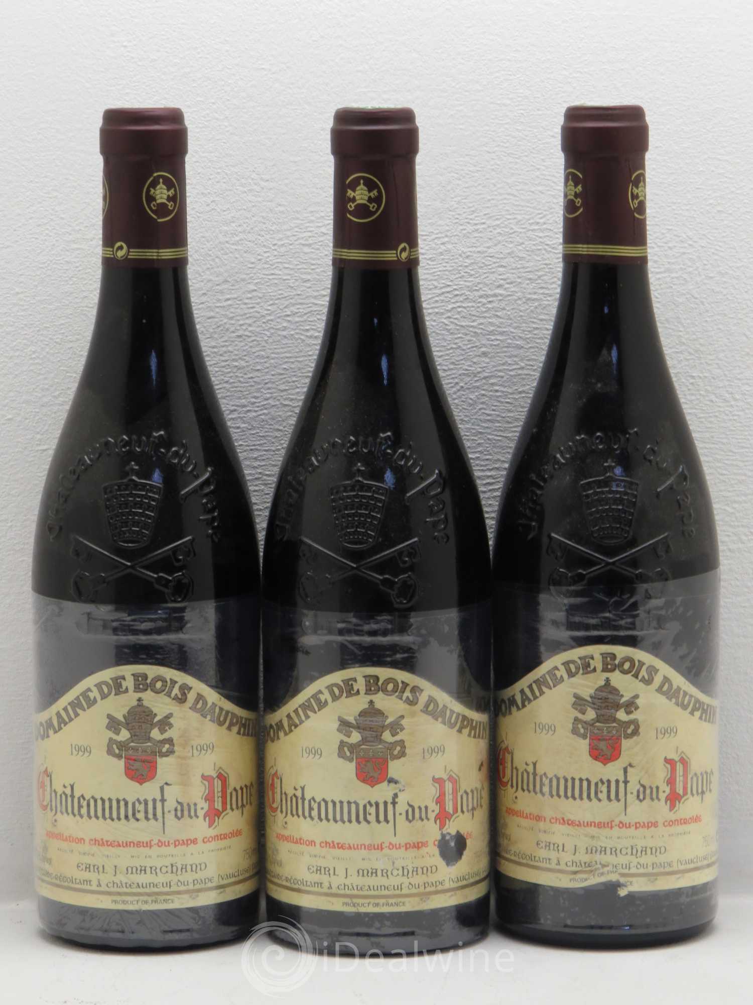 Châteauneuf-du-Pape Domaine Bois Dauphin 1999 - Posten von 3 Flaschen - 0