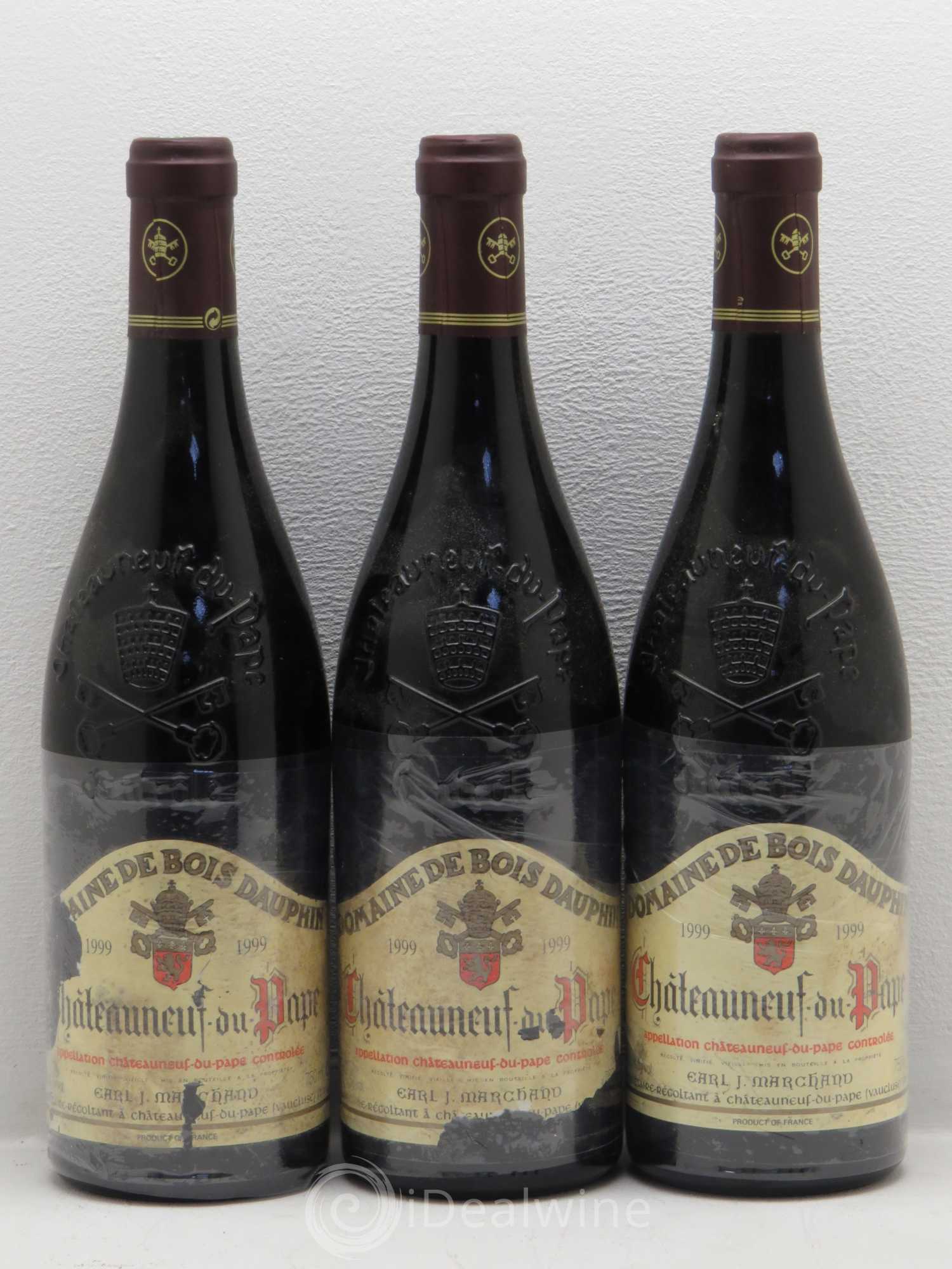Châteauneuf-du-Pape Domaine Bois Dauphin 1999 - Posten von 3 Flaschen - 0