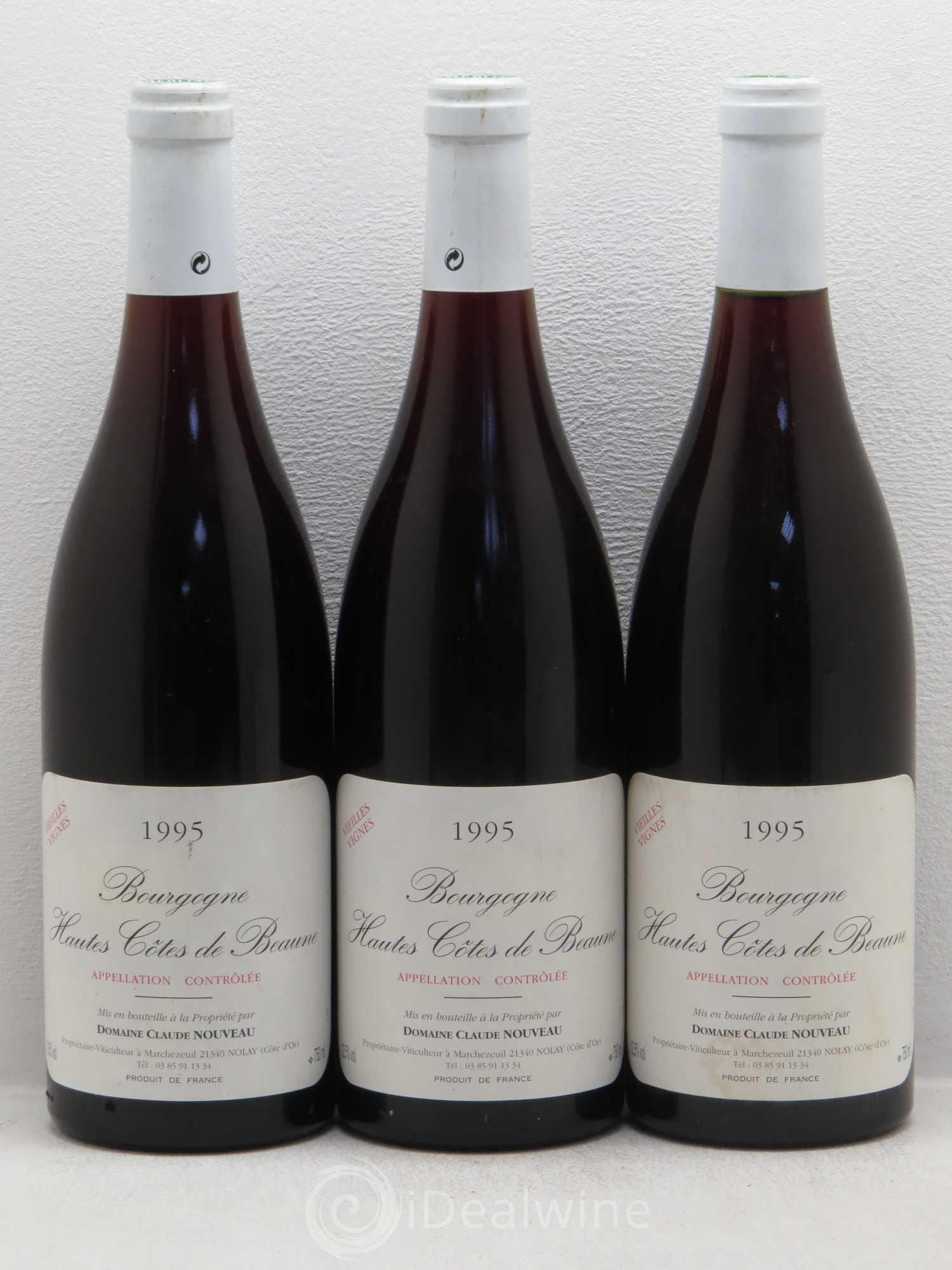 Hautes-Côtes de Beaune 1995 - Posten von 3 Flaschen - 0