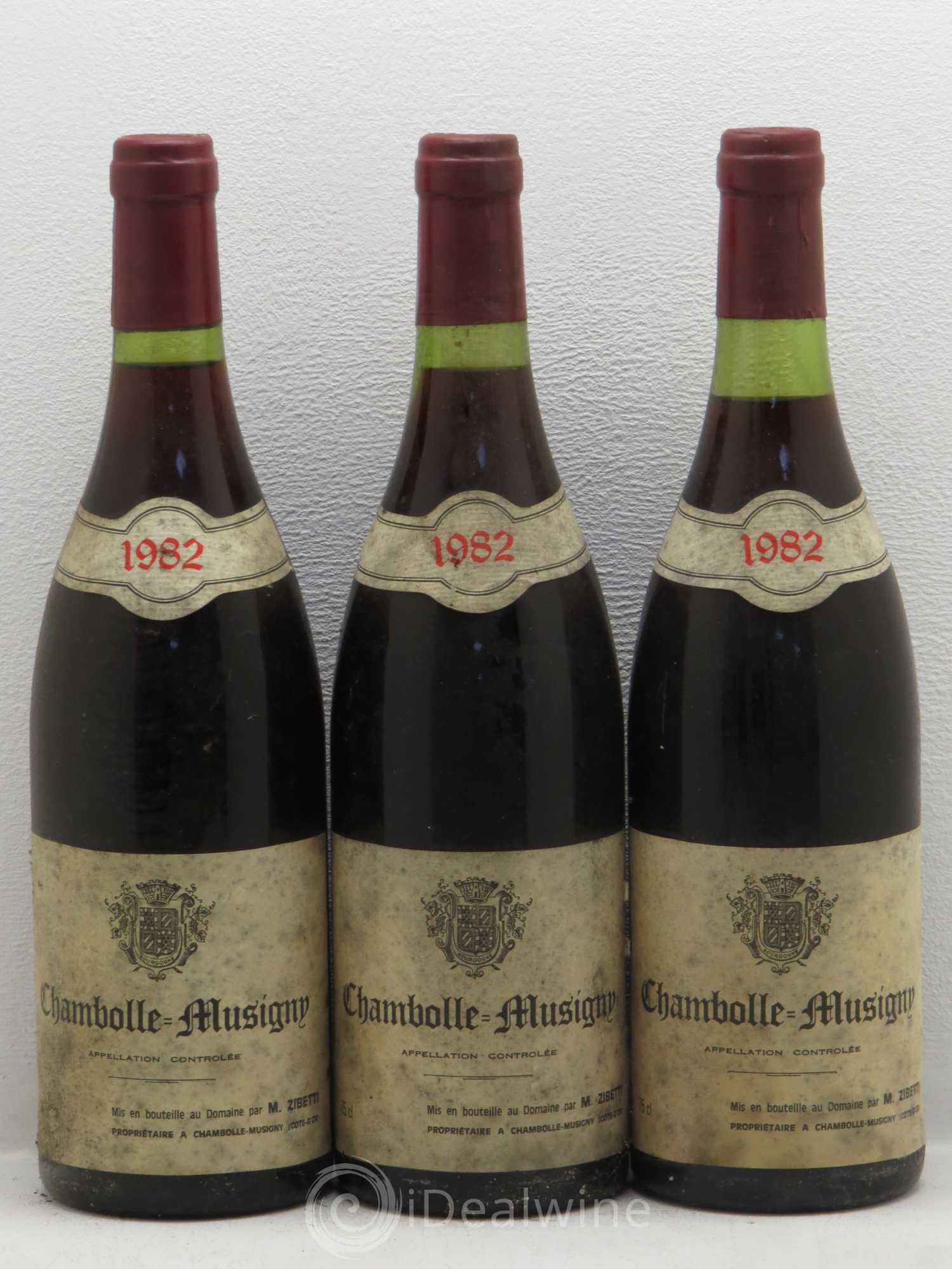 Chambolle-Musigny M Zibetti 1982 - Posten von 3 Flaschen - 0