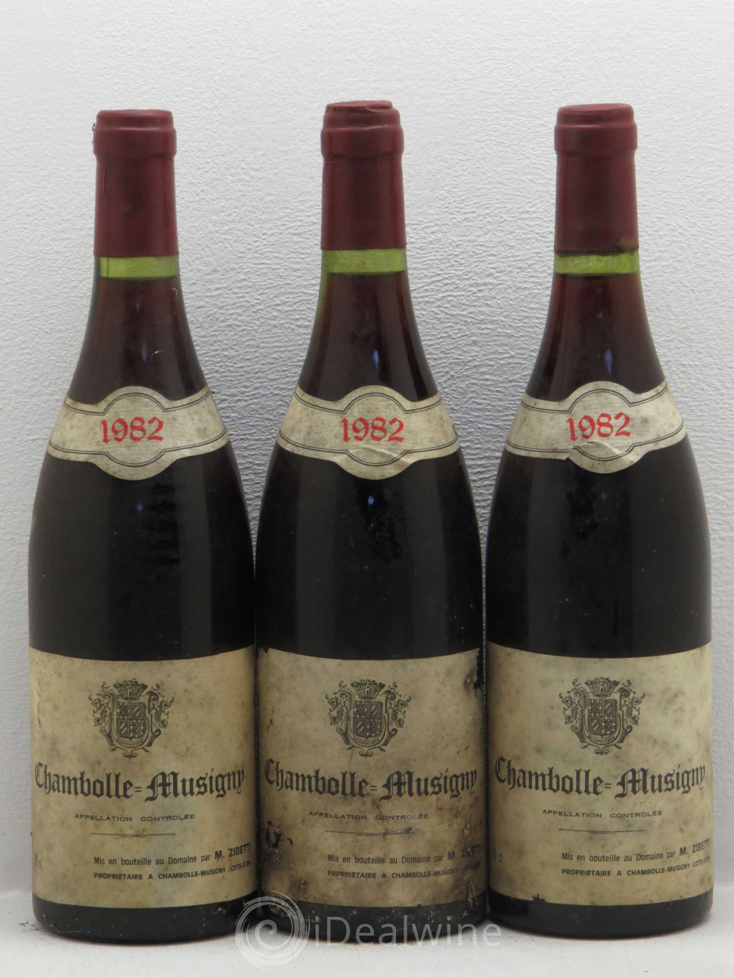 Chambolle-Musigny M Zibetti 1982 - Posten von 3 Flaschen - 0