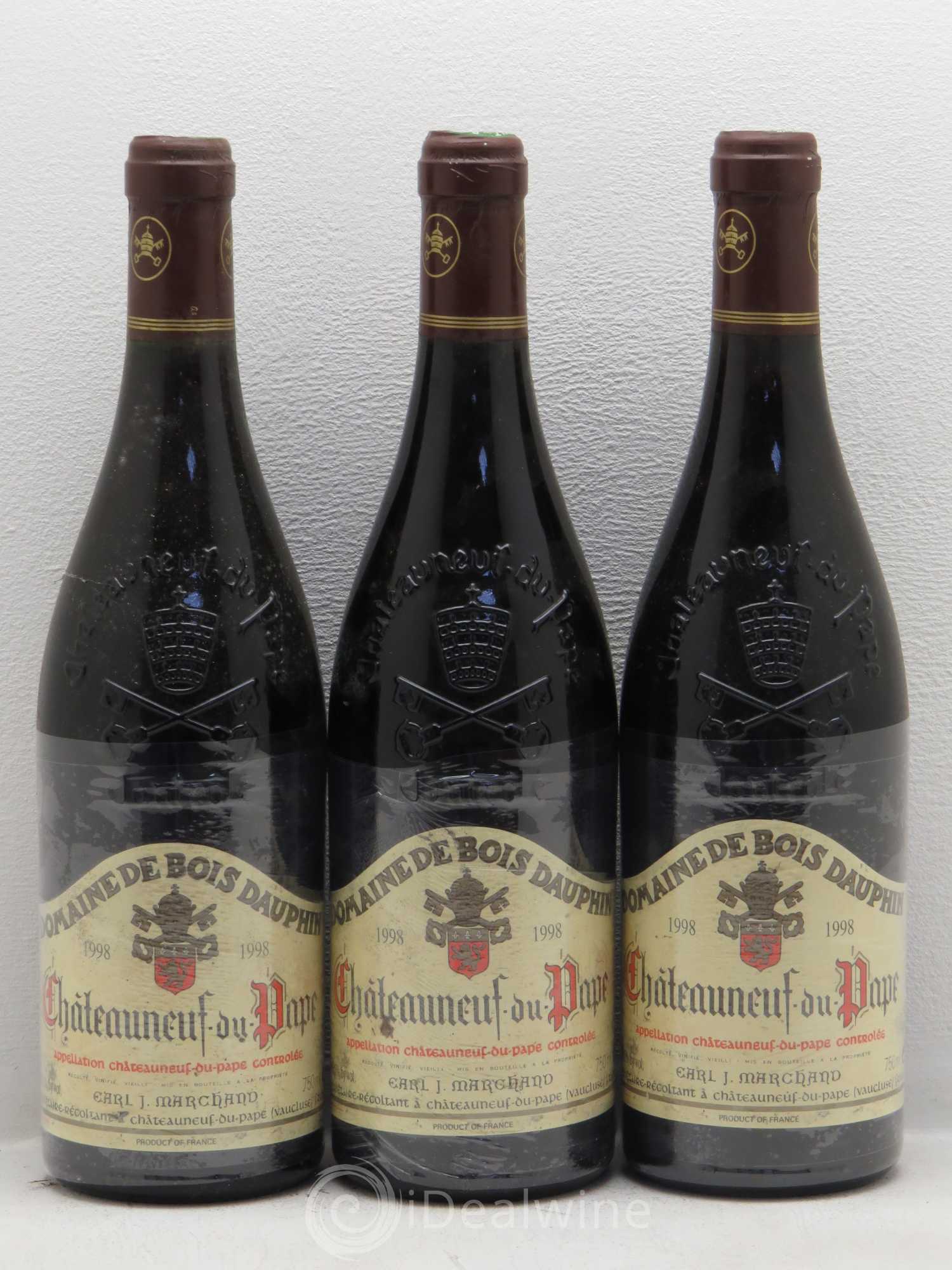 Châteauneuf-du-Pape Domaine Bois Dauphin 1998 - Posten von 6 Flaschen - 1