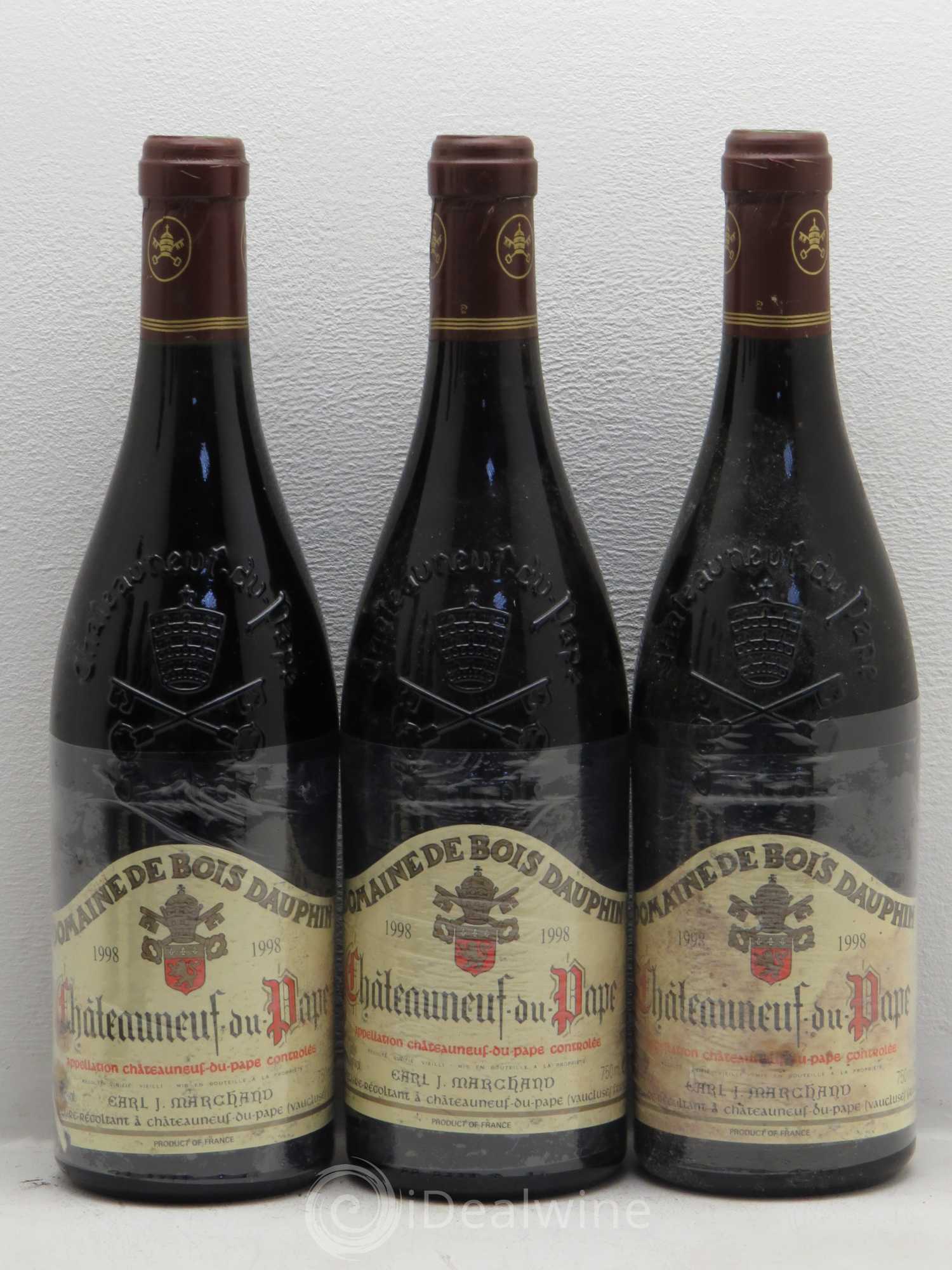 Châteauneuf-du-Pape Domaine Bois Dauphin 1998 - Posten von 6 Flaschen - 1