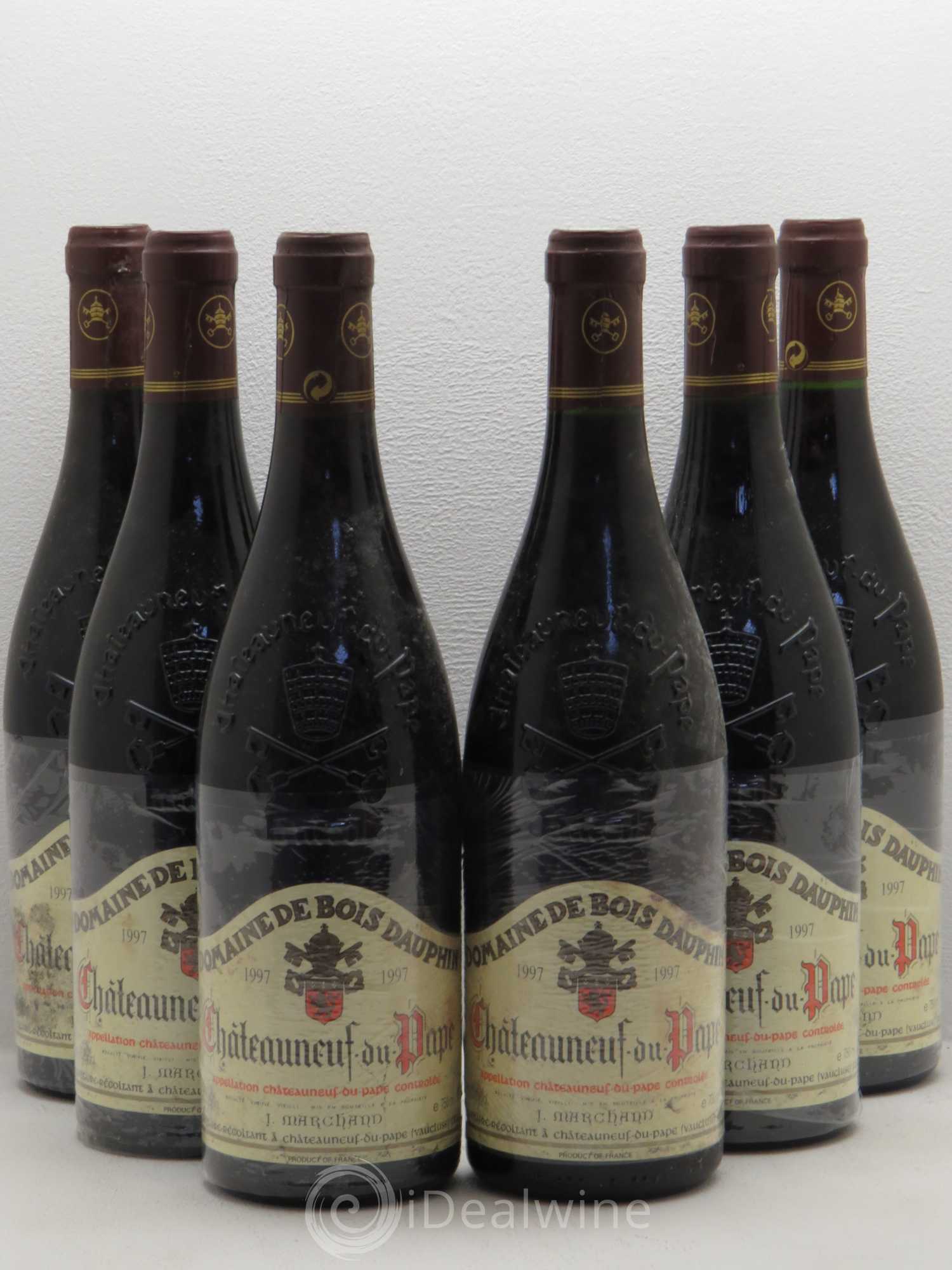 Châteauneuf-du-Pape Domaine Bois Dauphin 1997 - Posten von 6 Flaschen - 0