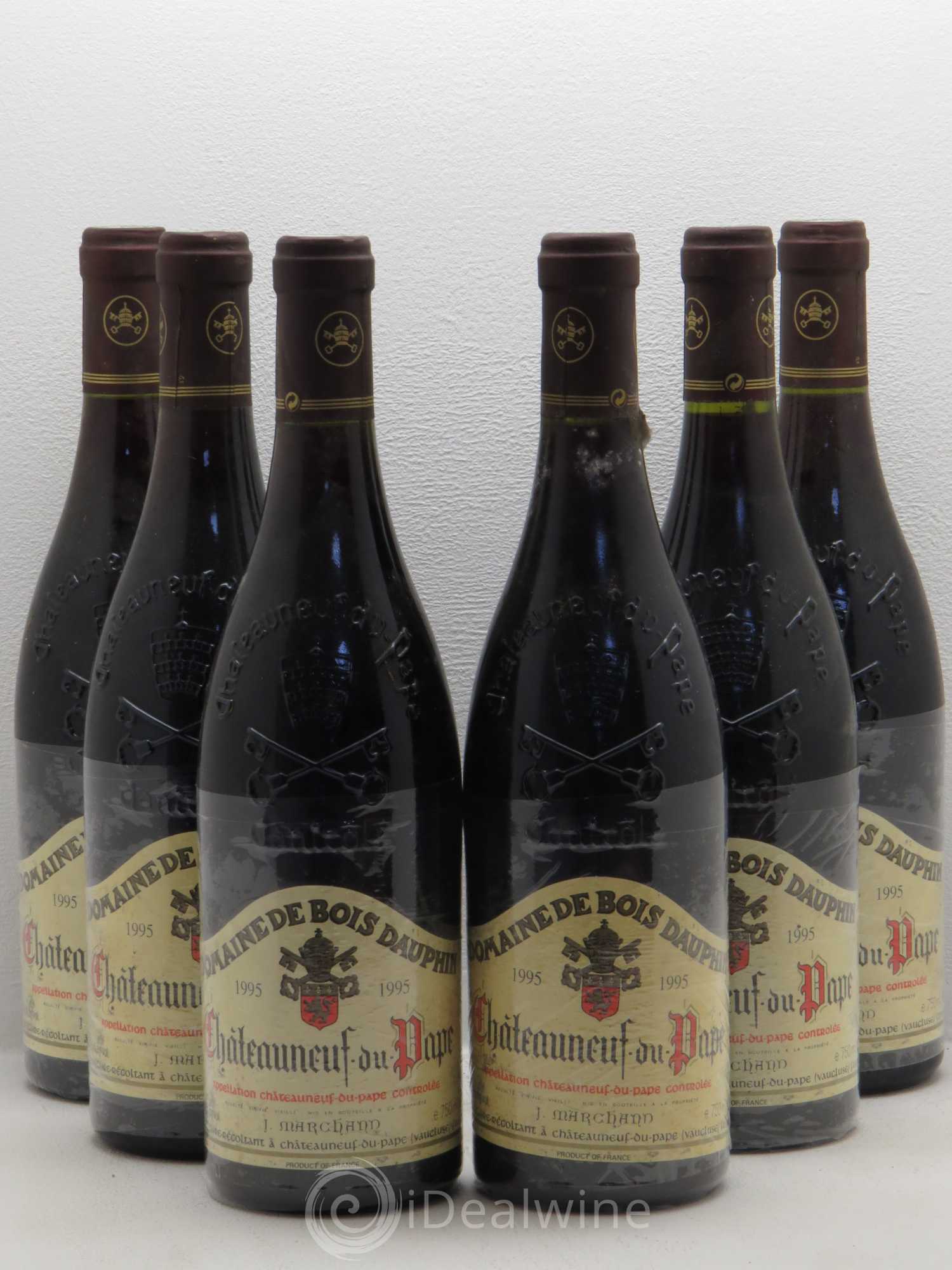 Châteauneuf-du-Pape Domaine Bois Dauphin 1995 - Posten von 6 Flaschen - 0