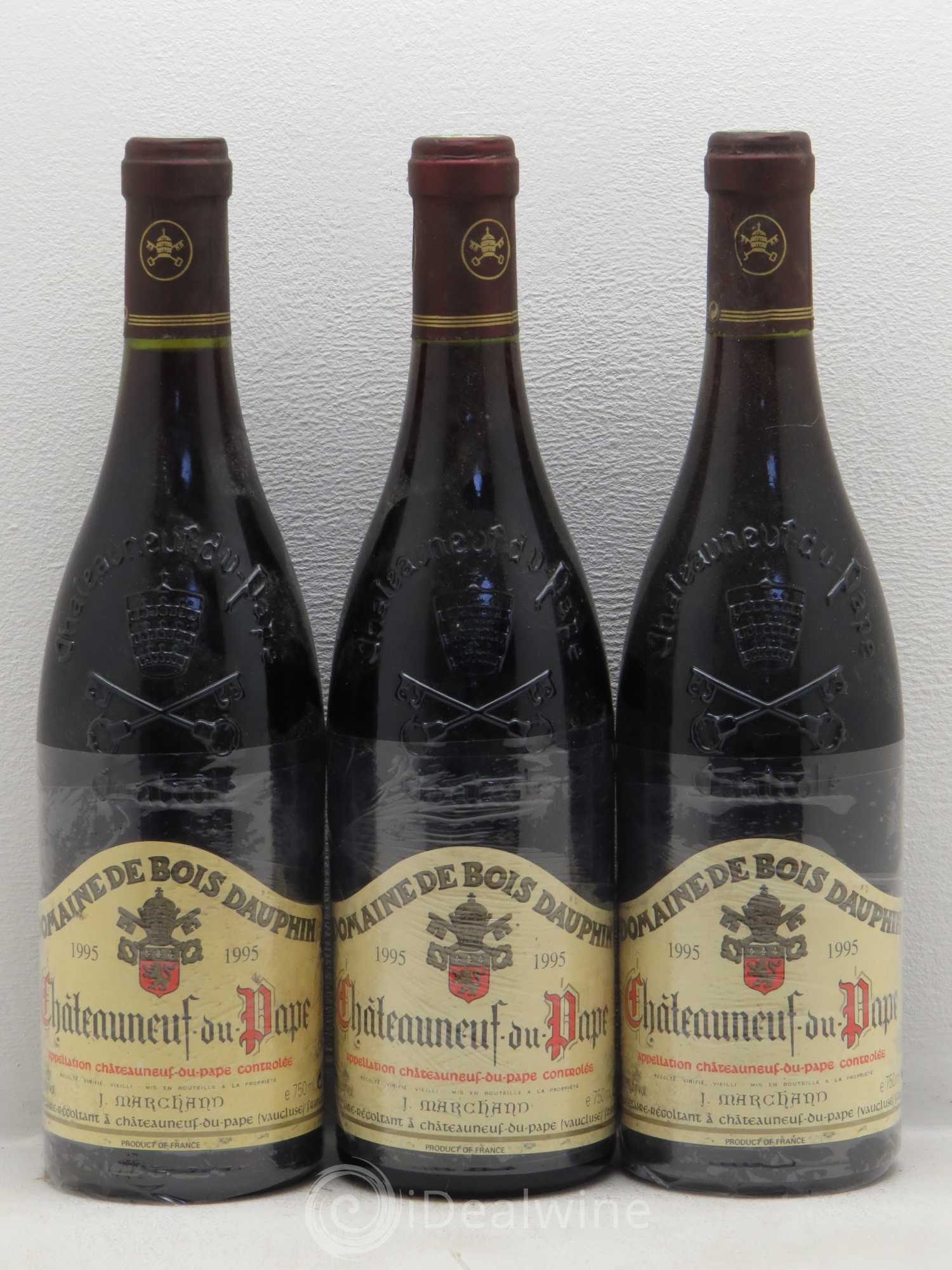 Châteauneuf-du-Pape Domaine Bois Dauphin 1995 - Posten von 6 Flaschen - 2