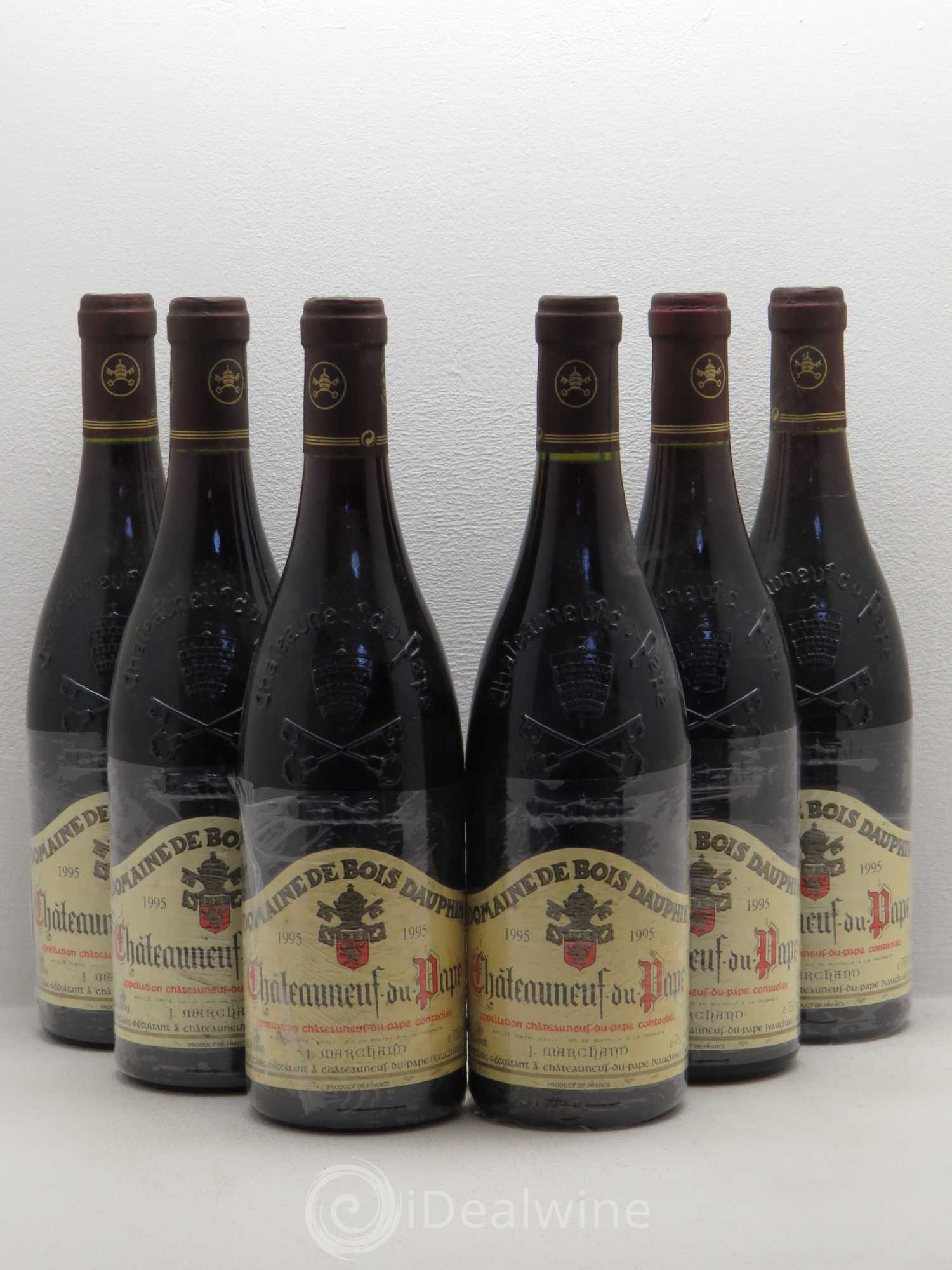 Châteauneuf-du-Pape Domaine Bois Dauphin 1995 - Posten von 6 Flaschen - 0