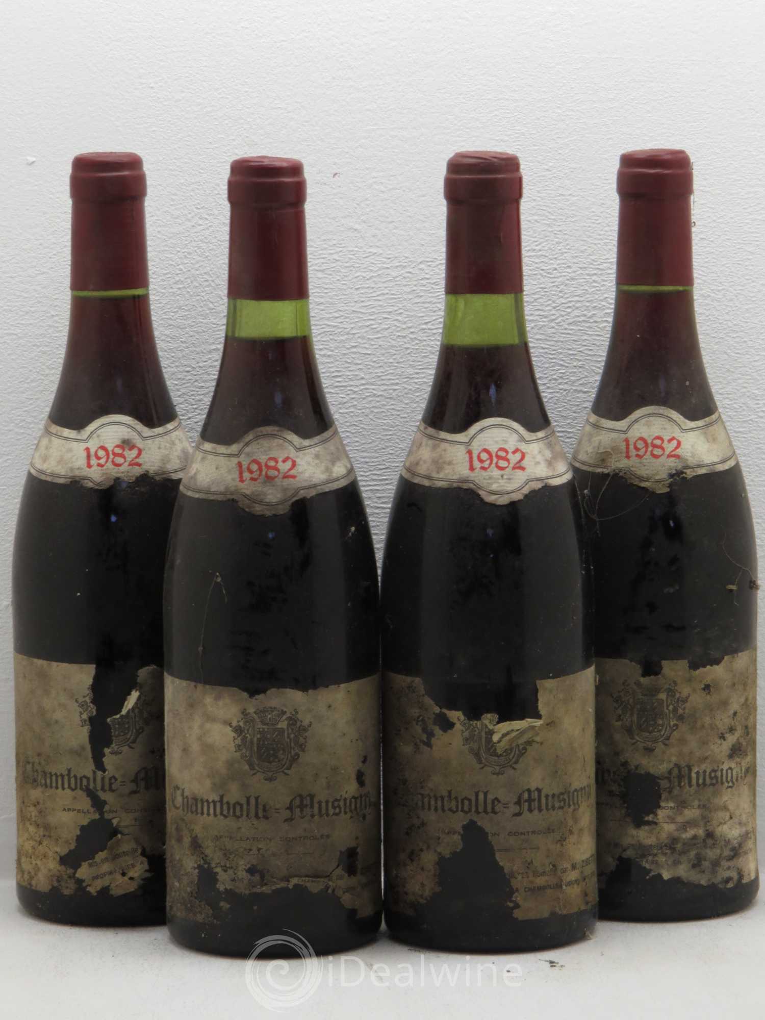 Chambolle-Musigny M Zibetti 1982 - Lot de 4 bouteilles - 0