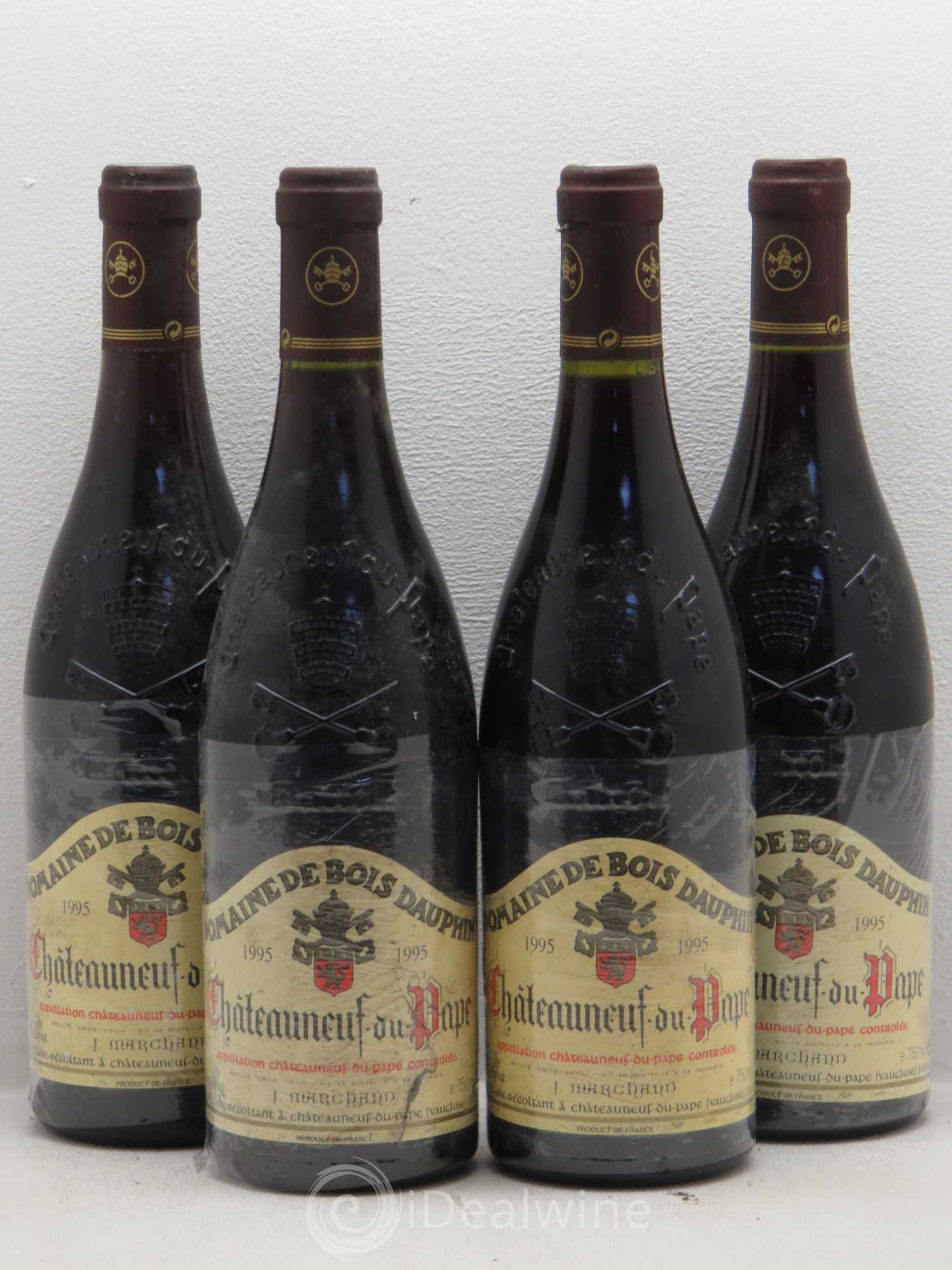 Châteauneuf-du-Pape Domaine Bois Dauphin 1995 - Posten von 4 Flaschen - 0