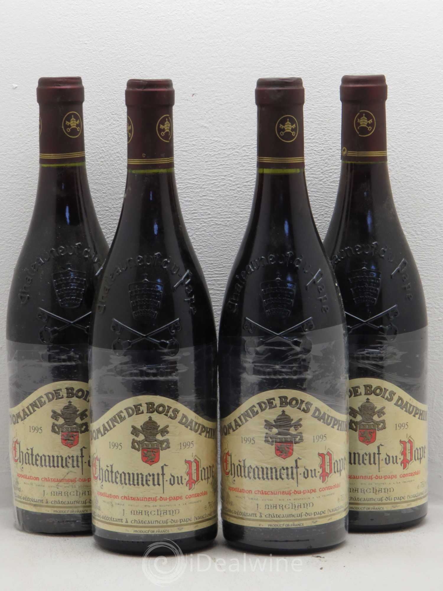 Châteauneuf-du-Pape Domaine Bois Dauphin 1995 - Posten von 4 Flaschen - 0