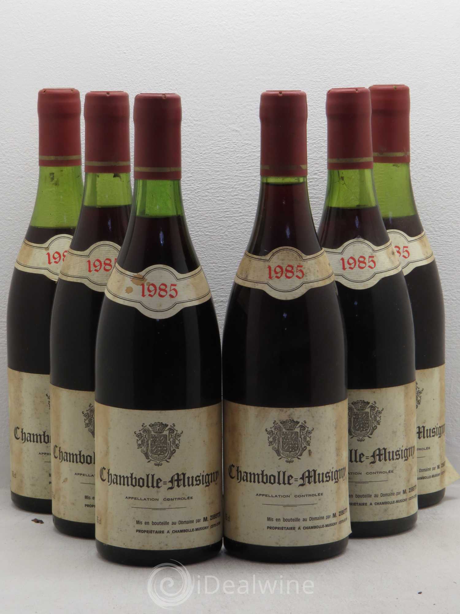 Chambolle-Musigny Zibetty 1985 - Lot de 6 bouteilles - 0