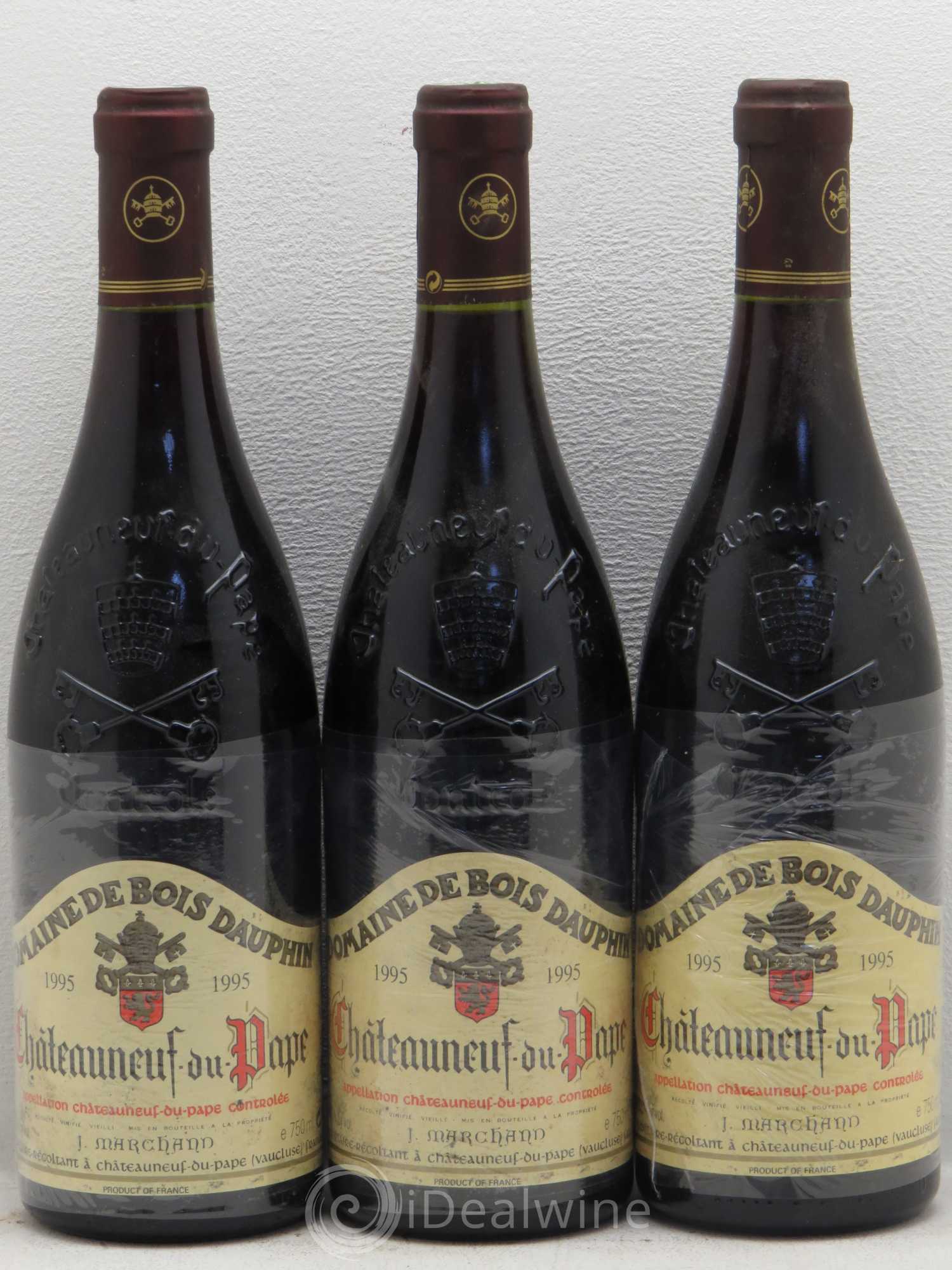 Châteauneuf-du-Pape Domaine Bois Dauphin 1995 - Posten von 3 Flaschen - 0