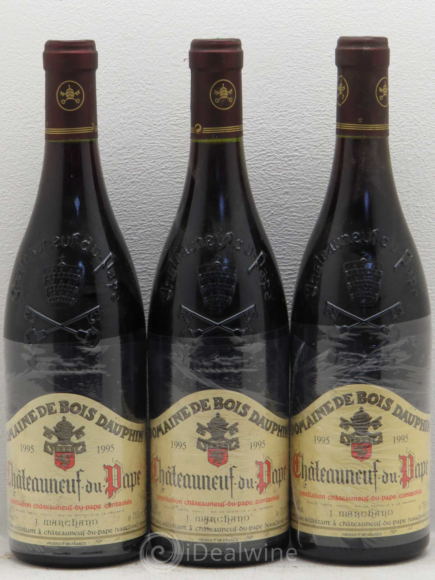 Châteauneuf-du-Pape Domaine Bois Dauphin 1995 - Posten von 3 Flaschen - 0