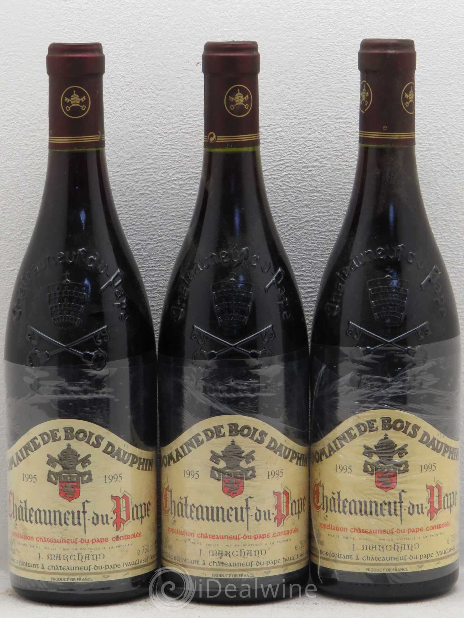 Châteauneuf-du-Pape Domaine Bois Dauphin 1995 - Posten von 3 Flaschen - 0