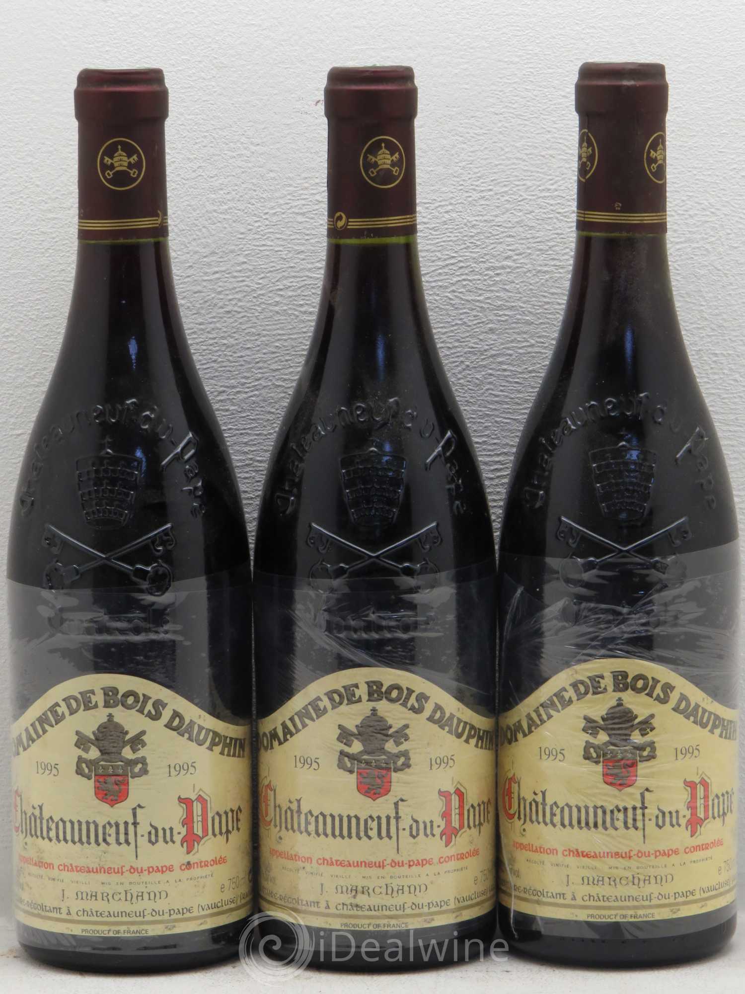 Châteauneuf-du-Pape Domaine Bois Dauphin 1995 - Posten von 3 Flaschen - 0