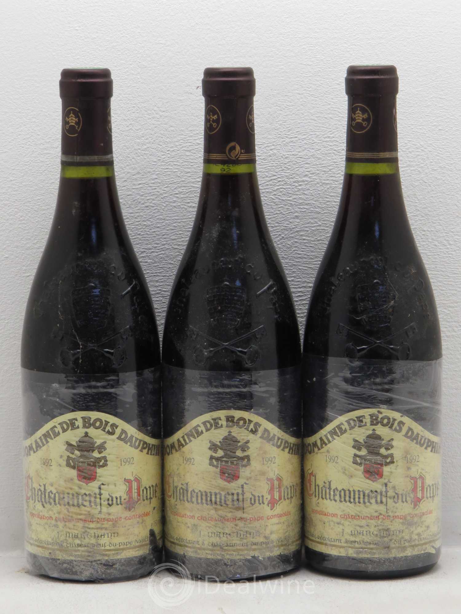 Châteauneuf-du-Pape Domaine Bois Dauphin 1992 - Posten von 3 Flaschen - 0