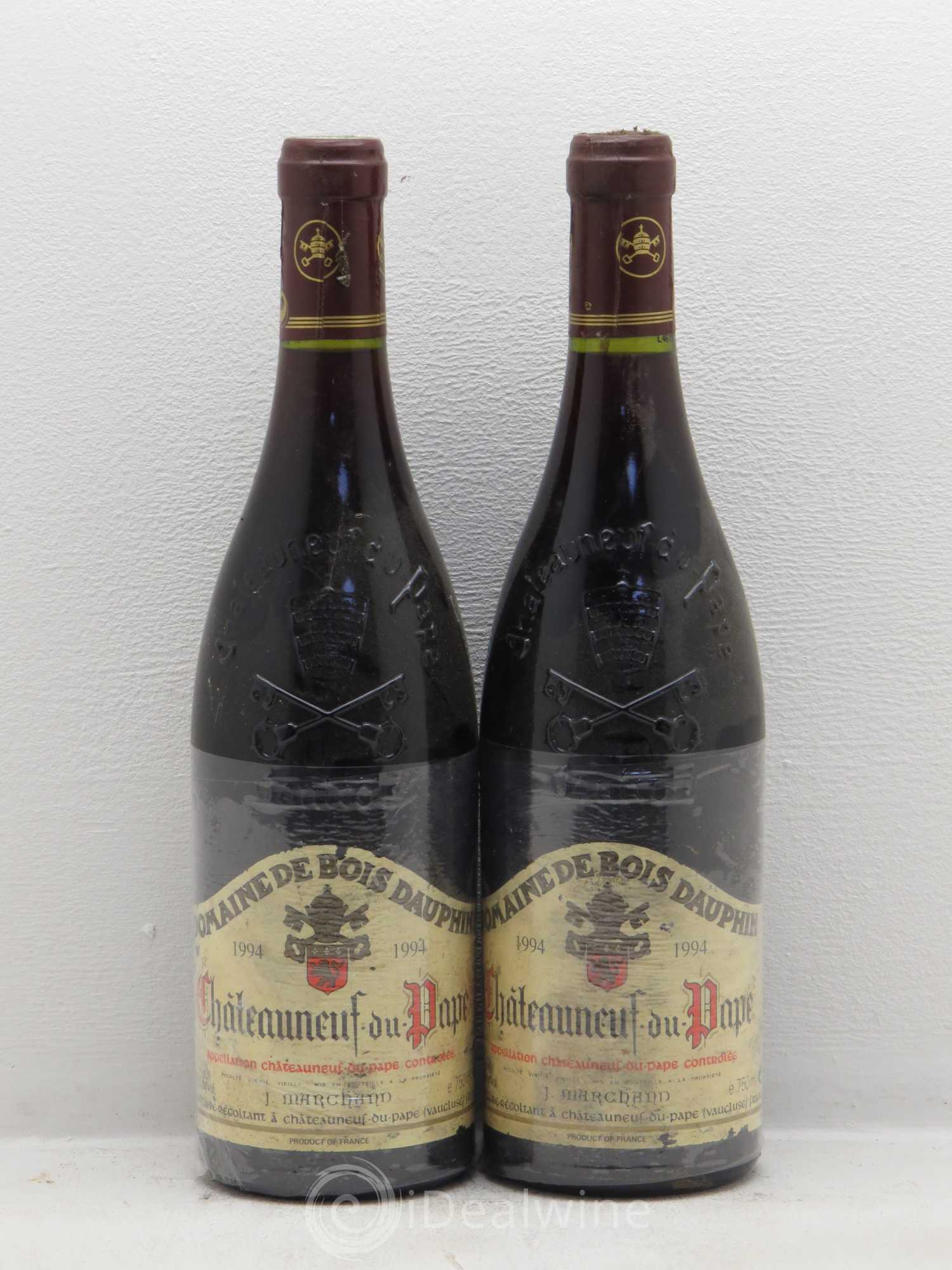 Châteauneuf-du-Pape Domaine Bois Dauphin 1994 - Posten von 5 Flaschen - 2