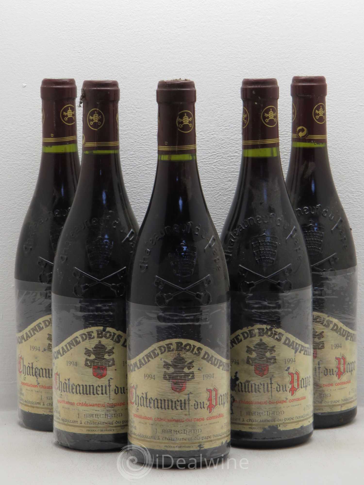 Châteauneuf-du-Pape Domaine Bois Dauphin 1994 - Posten von 5 Flaschen - 0