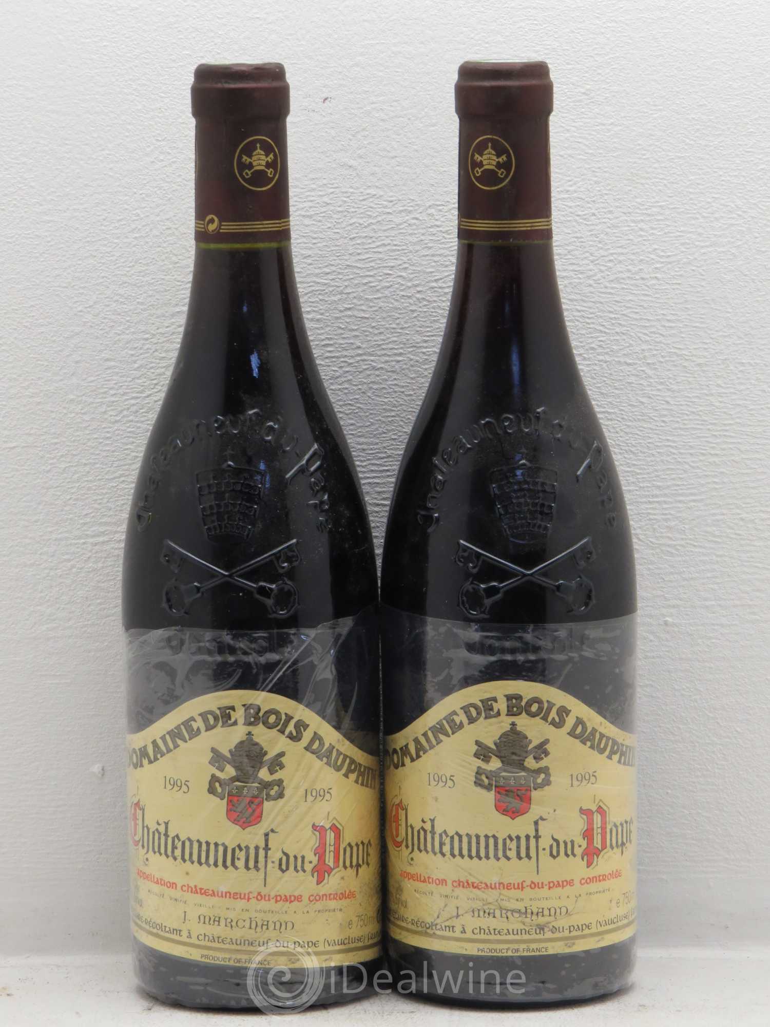 Châteauneuf-du-Pape Domaine Bois Dauphin 1995 - Posten von 2 Flaschen - 0
