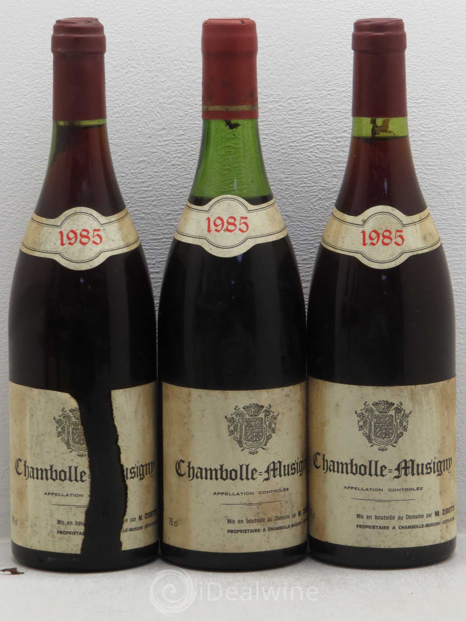 Chambolle-Musigny Zibetty 1985 - Lot de 6 bouteilles - 1