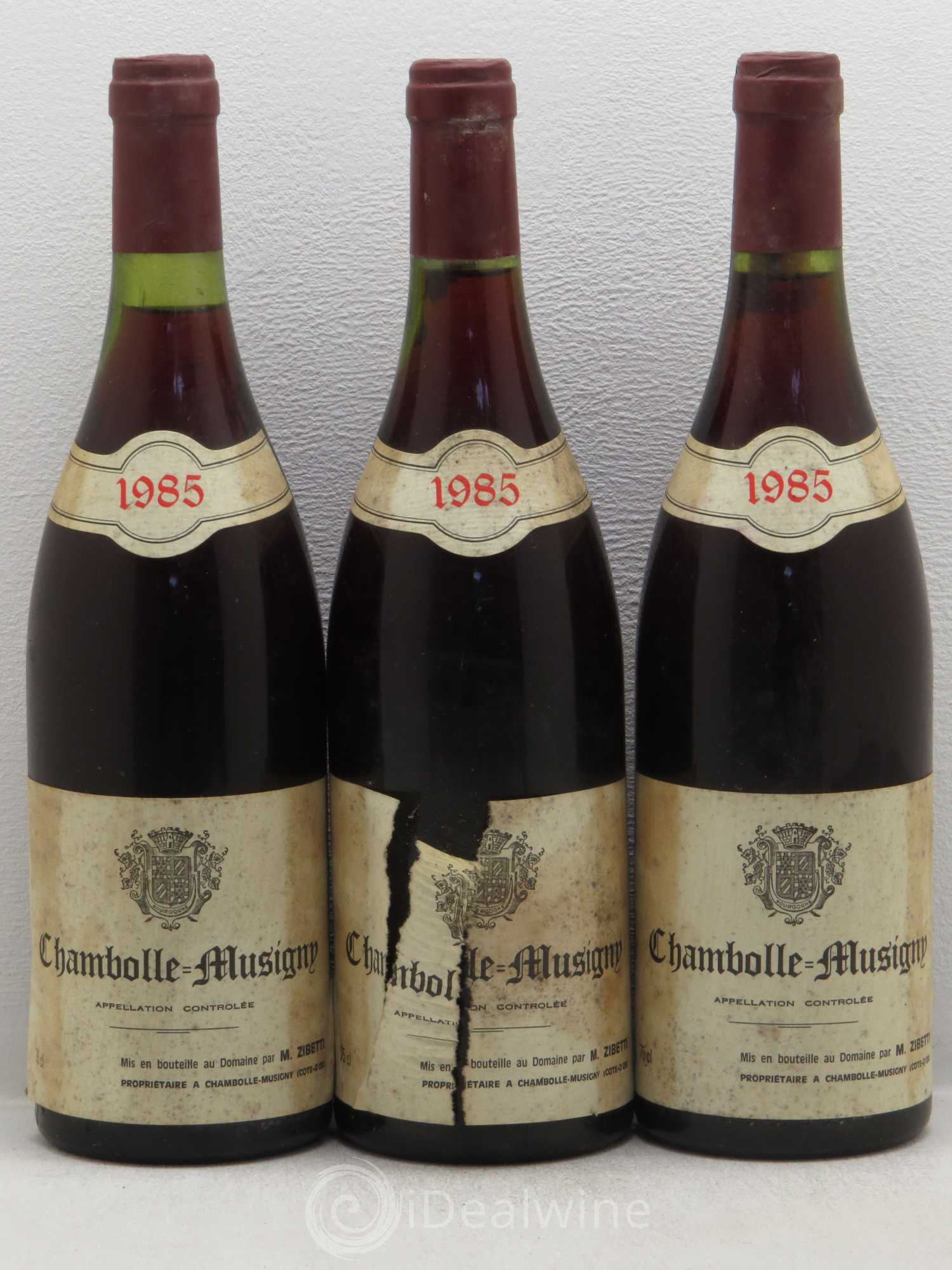 Chambolle-Musigny Zibetty 1985 - Lot de 6 bouteilles - 2