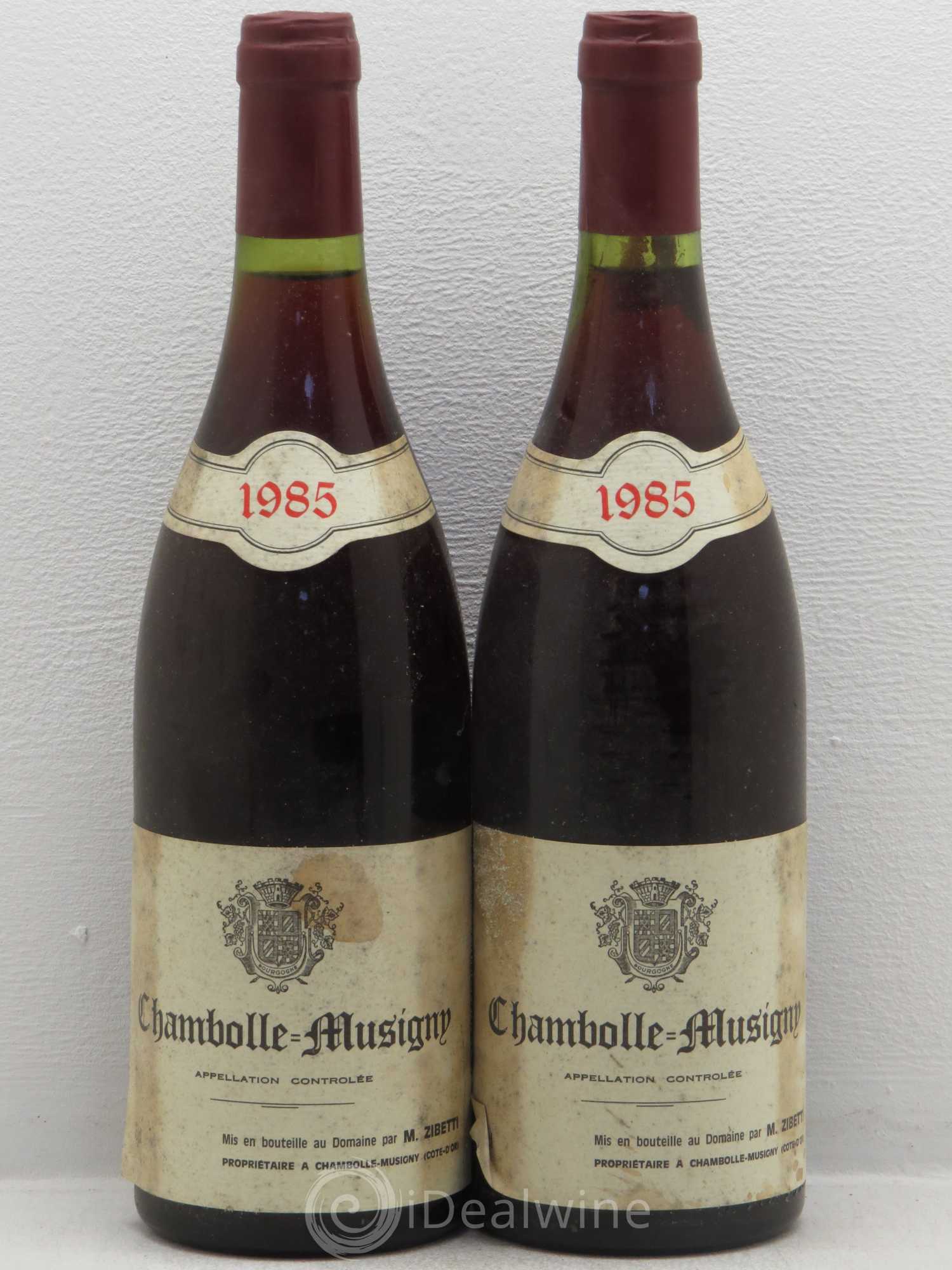 Chambolle-Musigny Zibetty 1985 - Posten von 2 Flaschen - 0