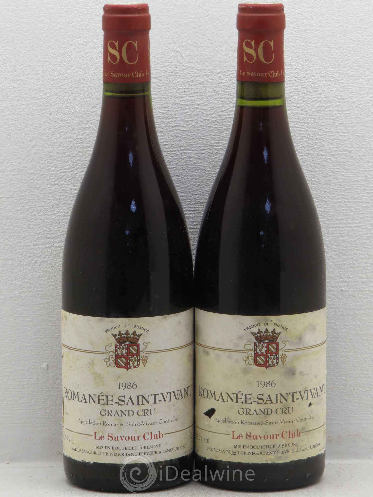 Romanée-Saint-Vivant Grand Cru Savour Club 1986 - Lot de 2 bouteilles - 0