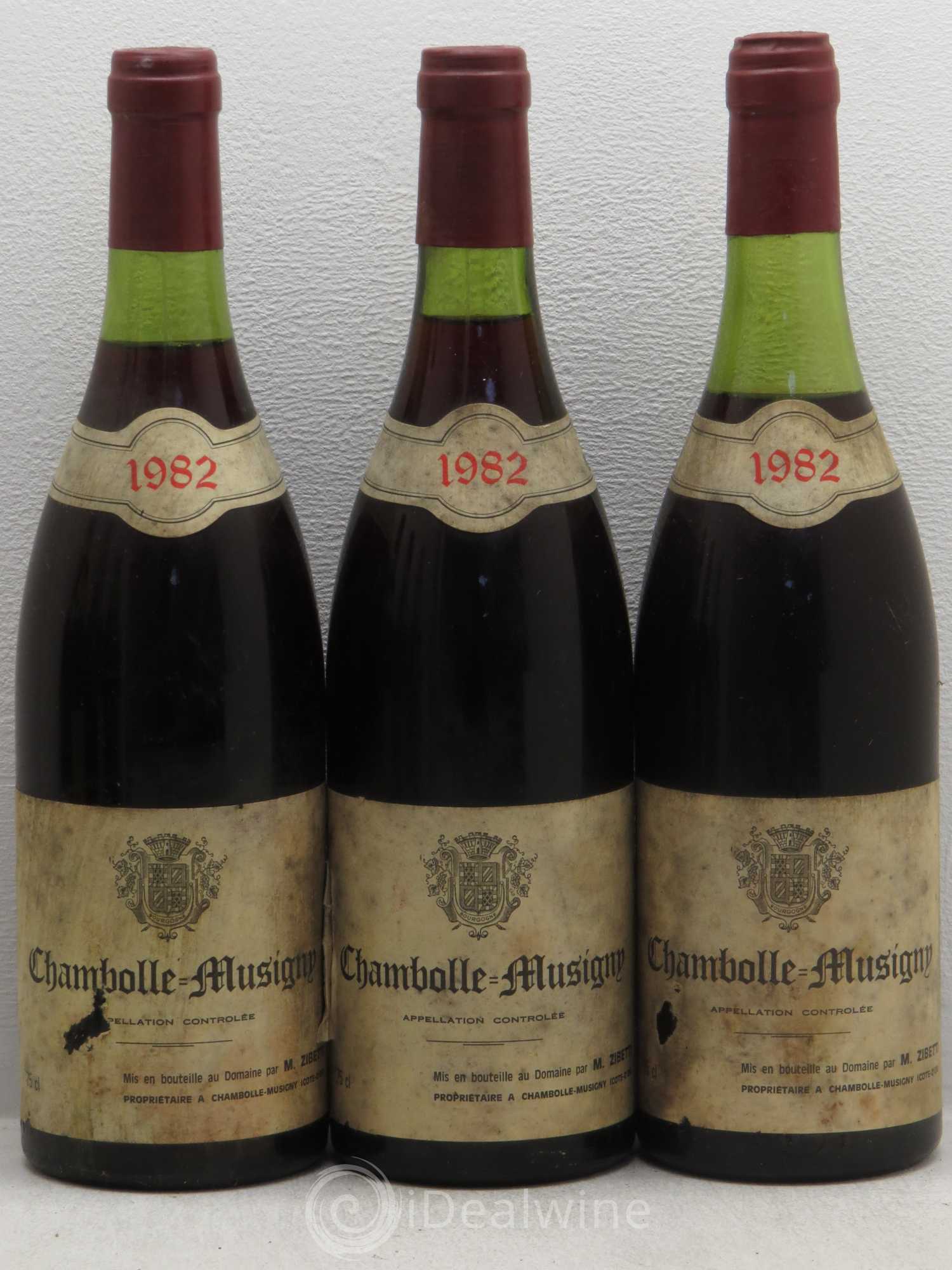 Chambolle-Musigny 1982 - Lot de 6 bouteilles - 1