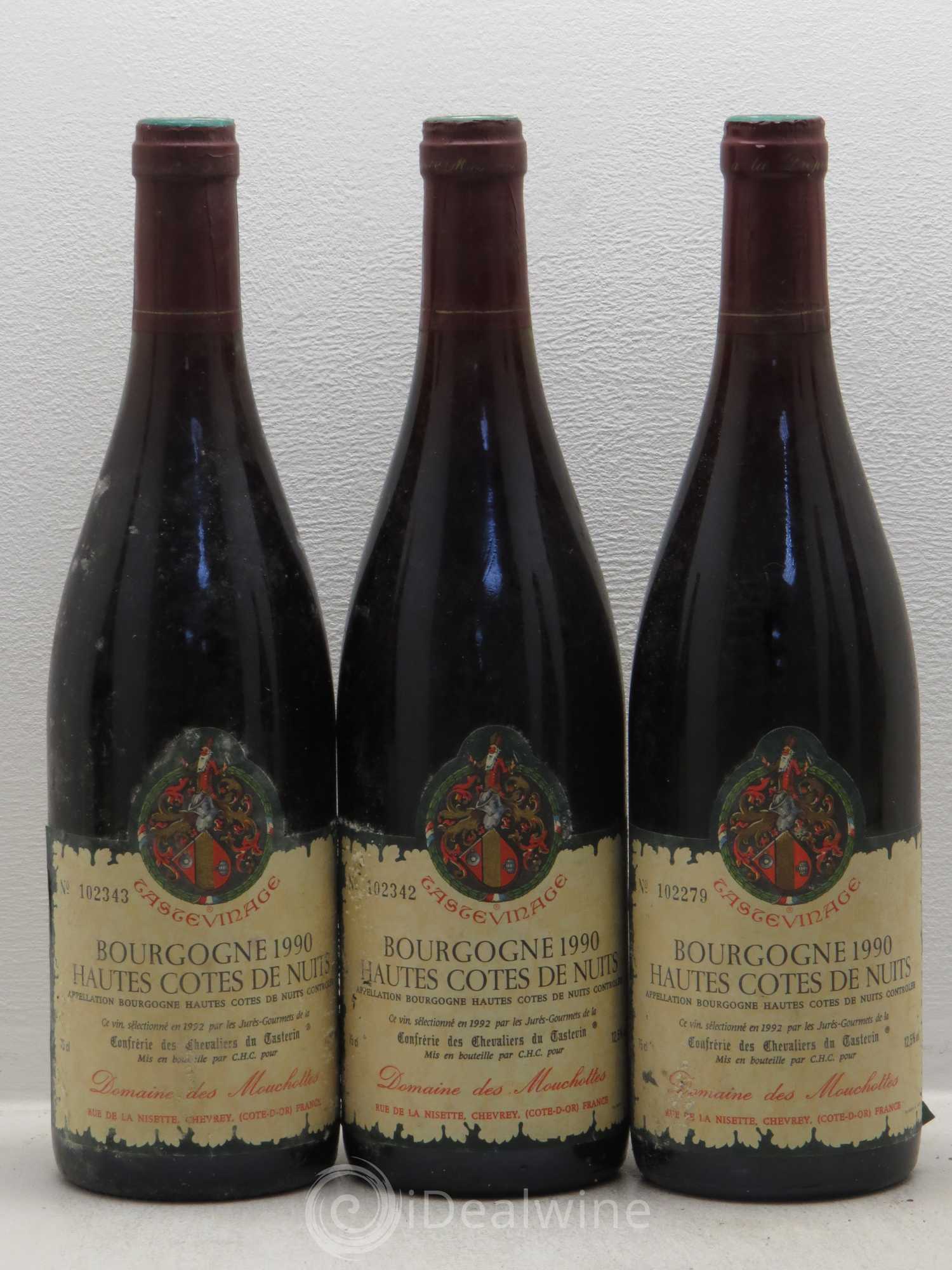 Hautes-Côtes de Nuits Domaine De Mouchottes 1990 - Posten von 6 Flaschen - 1